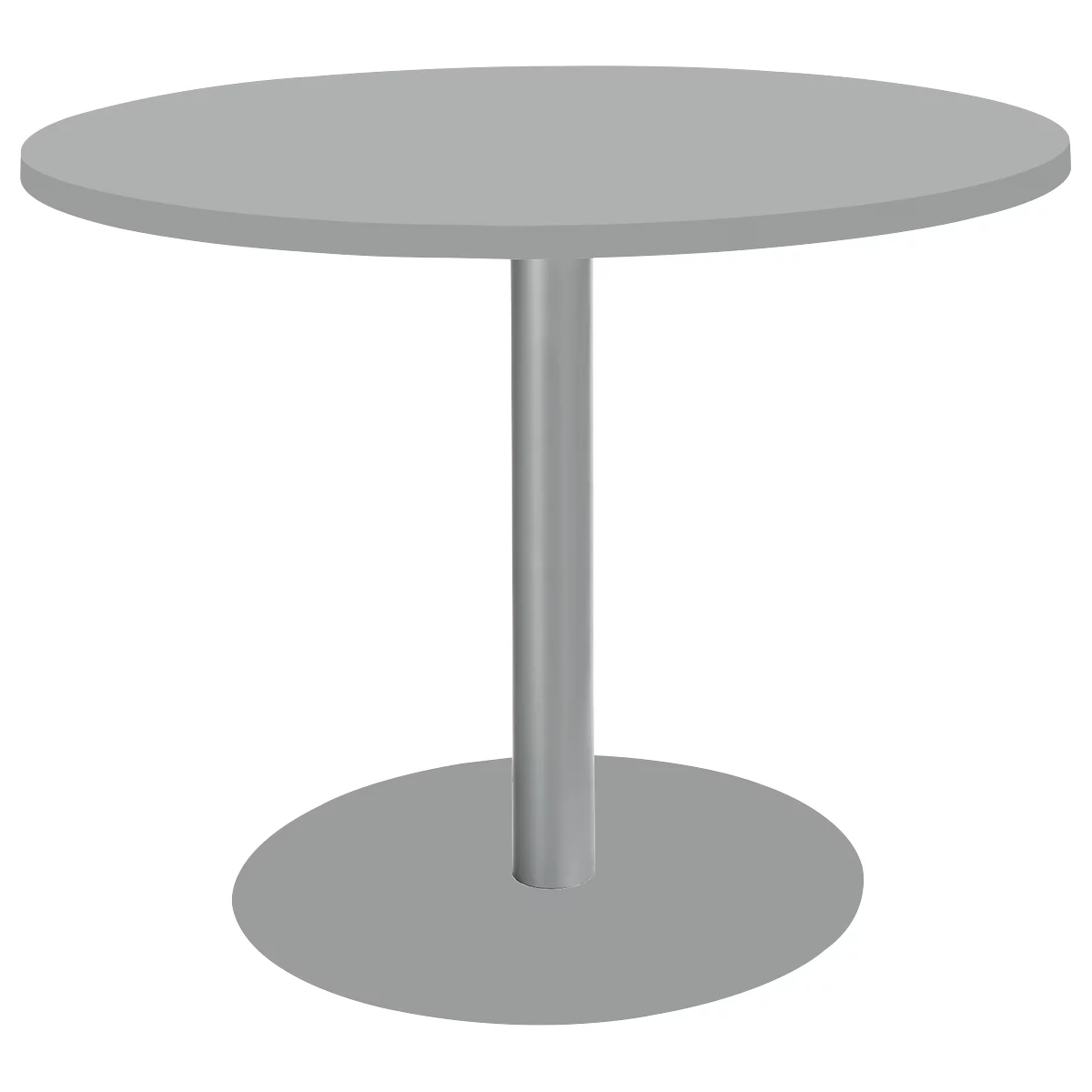 Schäfer Shop Select Mesa redonda Planova Basic, Ø 1000 x H 717 mm, gris claro 