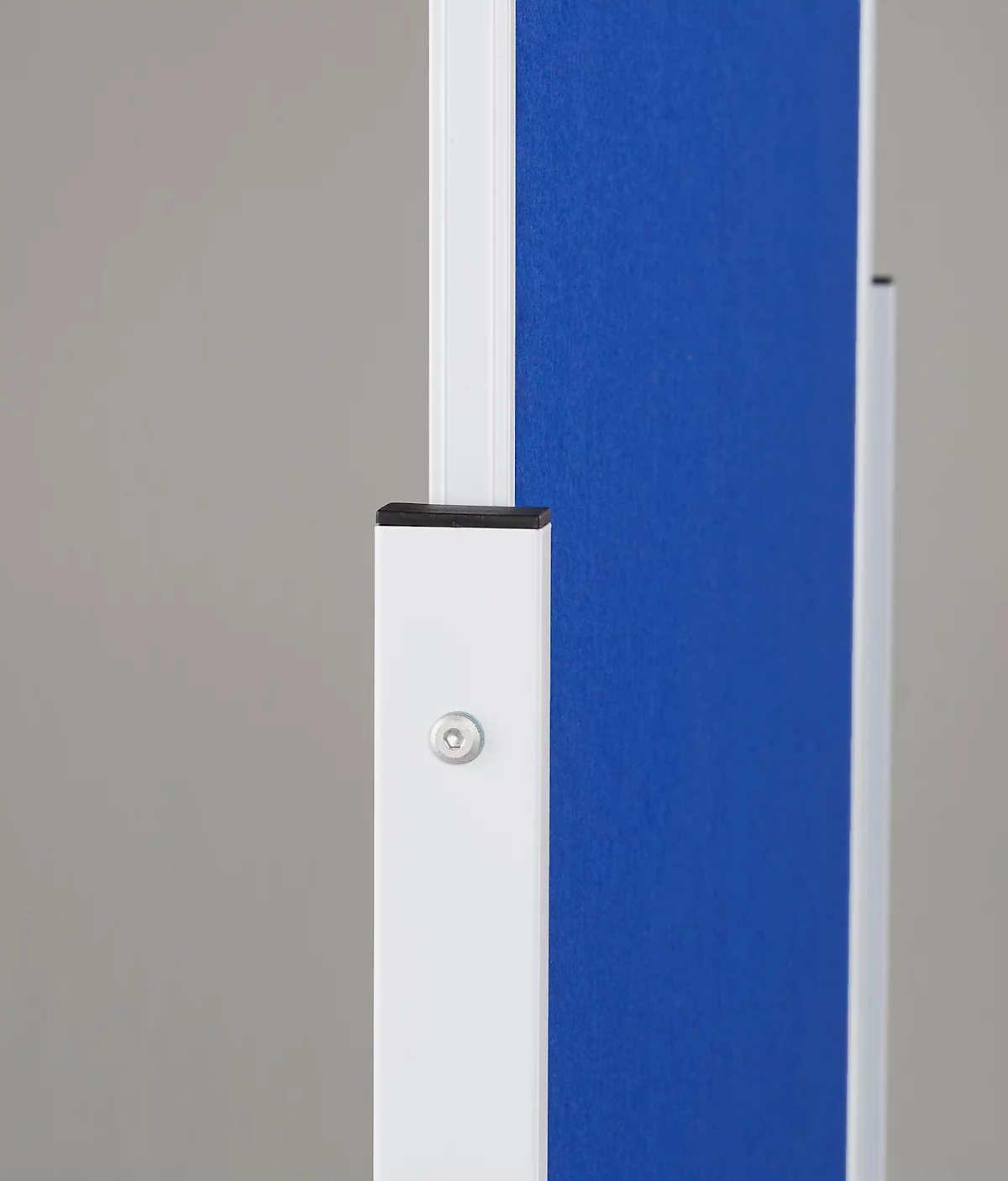 Schäfer Shop Select Moderatiebord SH MT 121, mobiel, aan beide zijden te gebruiken, B 1200 x H 1500 mm, vilt, aluminium & metaal, blauw-wit