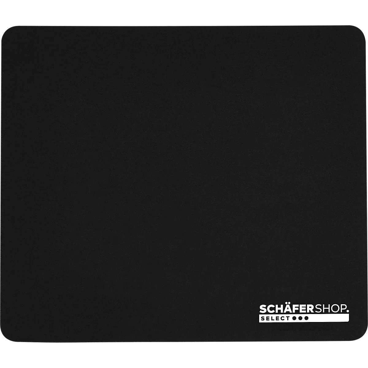Schäfer Shop Select Mousepad, ultraflach, rutschfest, B 210 x T 180 x H 3 mm, Stoffoberfläche, schwarz