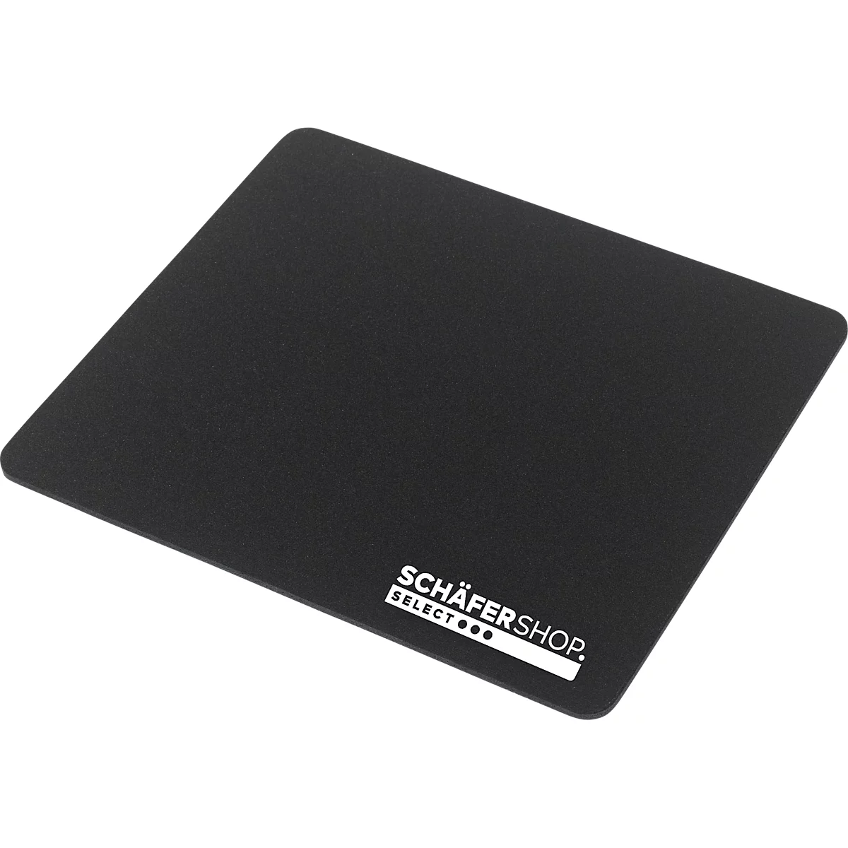 Schäfer Shop Select Mousepad, ultraflach, rutschfest, B 210 x T 180 x H 3 mm, Stoffoberfläche, schwarz