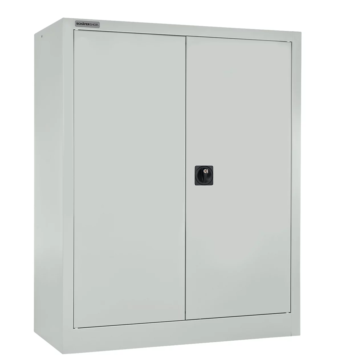 Schäfer Shop Select MS iCONOMY armario con puertas batientes, acero, 3 alturas de archivo, An 800 x P 400 x Al 1215 mm, gris claro RAL 7035