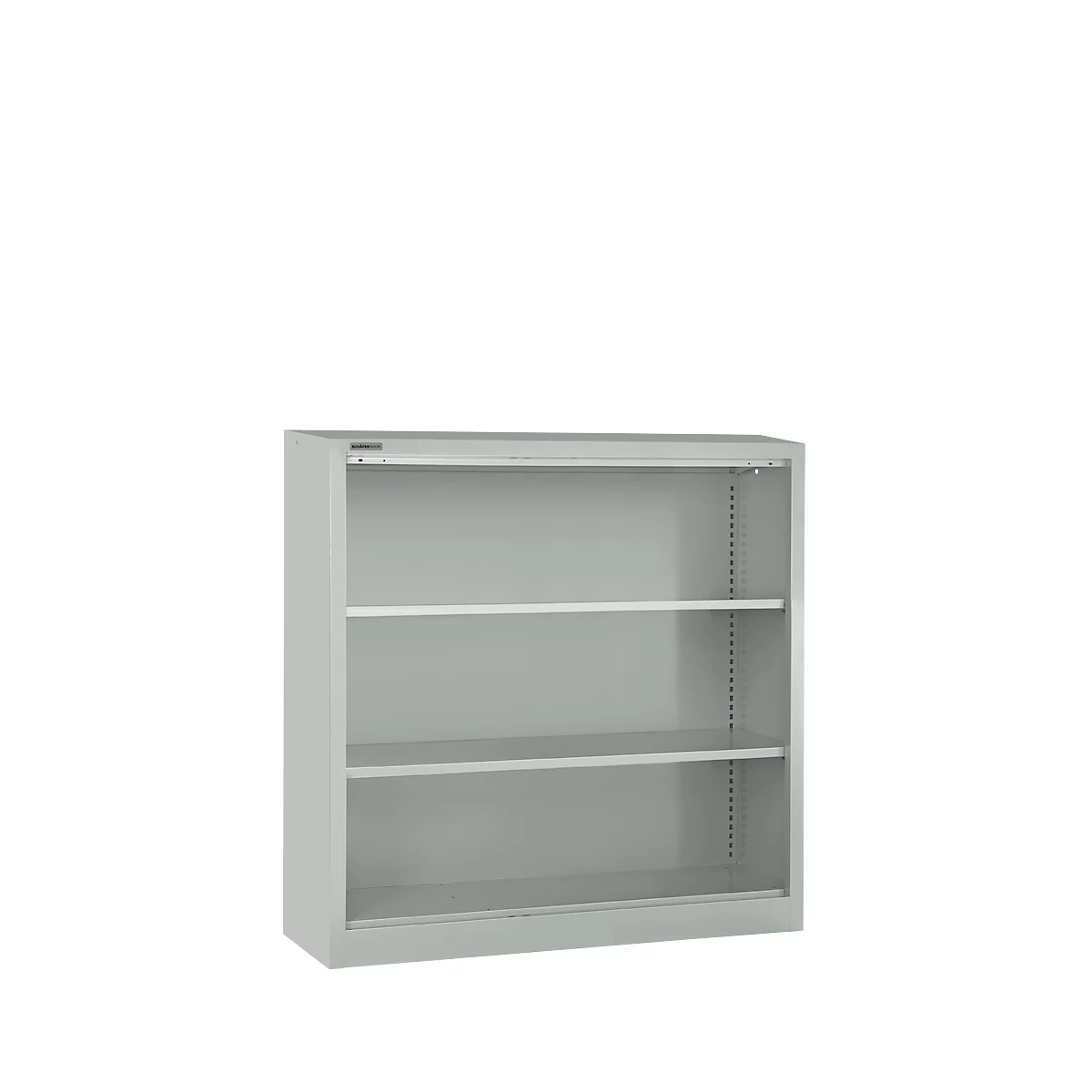 Schäfer Shop Select MS iCONOMY stalen boekenkast, 3 OH, B 1200 x D 400 x H 1215 mm, lichtgrijs RAL 7035