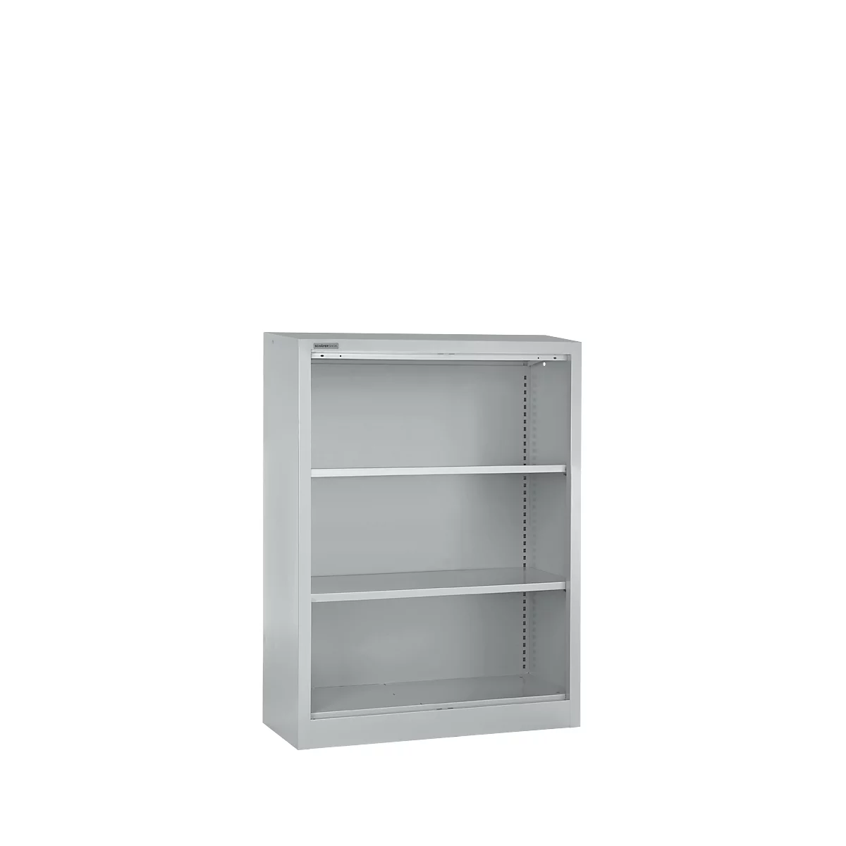 Schäfer Shop Select MS iCONOMY stalen boekenkast, 3 OH, B 800 x D 400 x H 1215 mm, blank aluminium RAL 9006