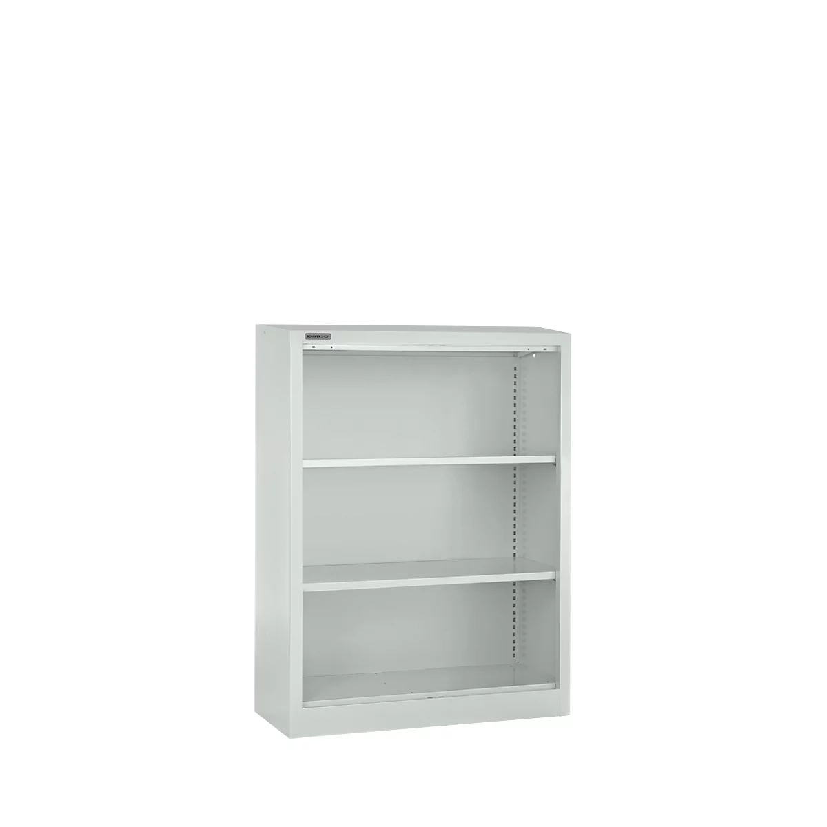 Schäfer Shop Select MS iCONOMY stalen boekenkast, 3 OH, B 800 x D 400 x H 1215 mm, lichtgrijs RAL 7035