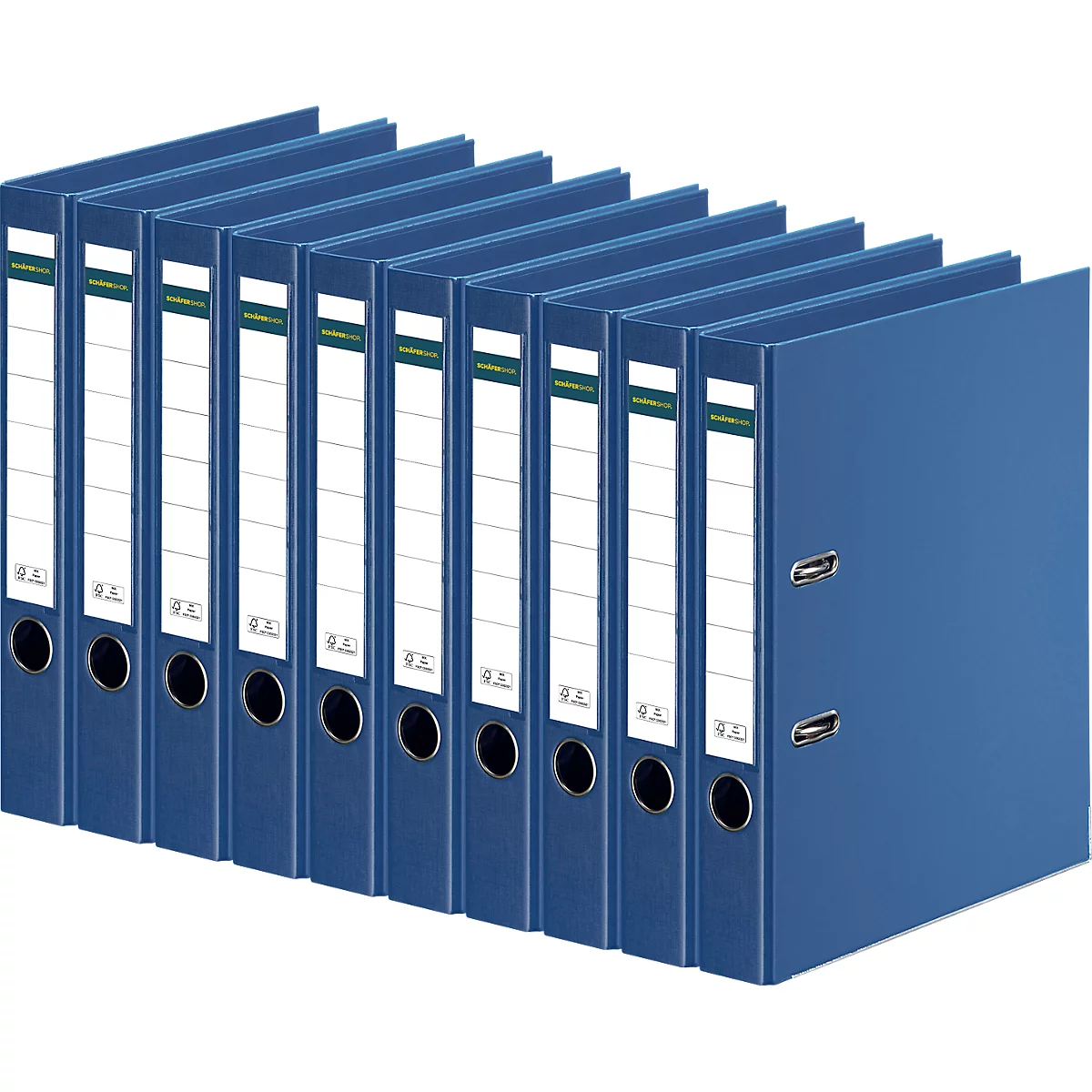Schäfer Shop Select ordner, A4, rugbreedte 50 mm, 10 stuks, blauw