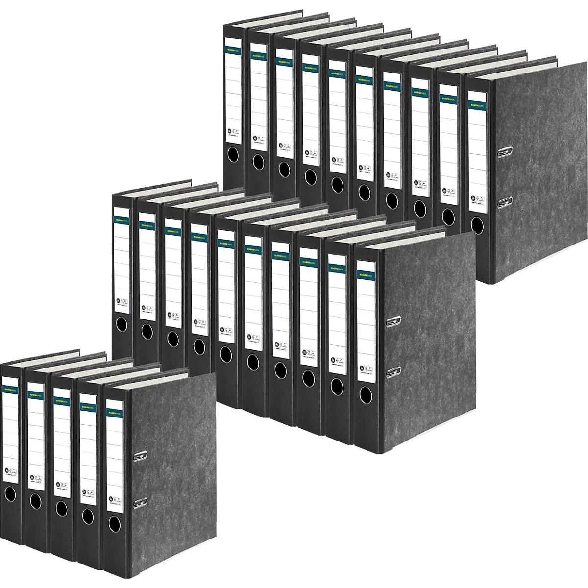 Schäfer Shop Select ordner, A4, rugbreedte 50 mm, 25 stuks, zwart