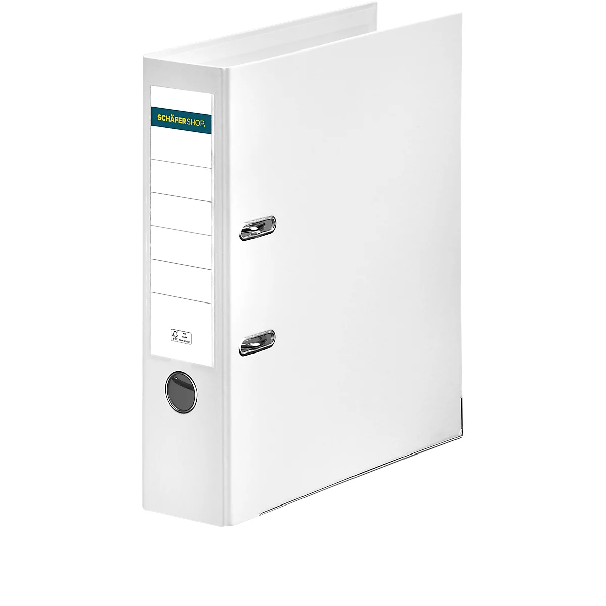 Schäfer Shop Select Ordner, DIN A4, Rückenbreite 80 mm, weiss