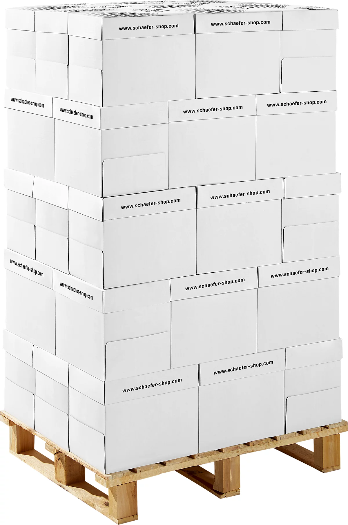 Schäfer Shop Select Papel de copia Paper@Print, DIN A4, 80 g/m², blanco, 1 palet = 200 x 500 hojas + carro de plataforma GRATIS