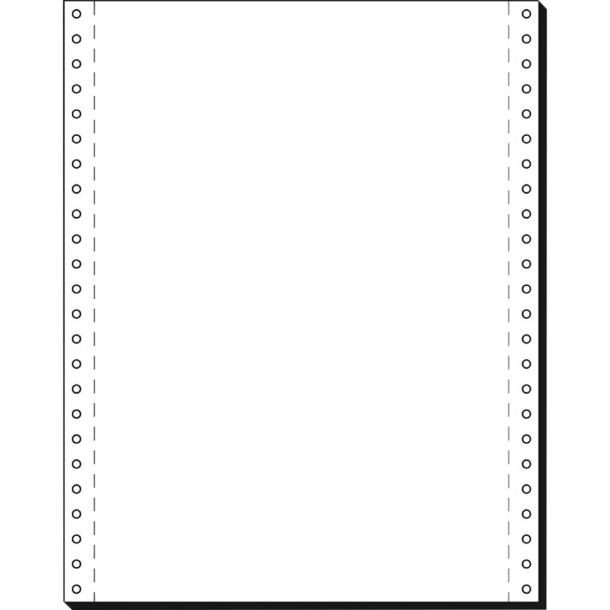Schäfer Shop Select Papier listing pour imprimante, LP, 1 épaisseur, pages vierges, 2000 p.