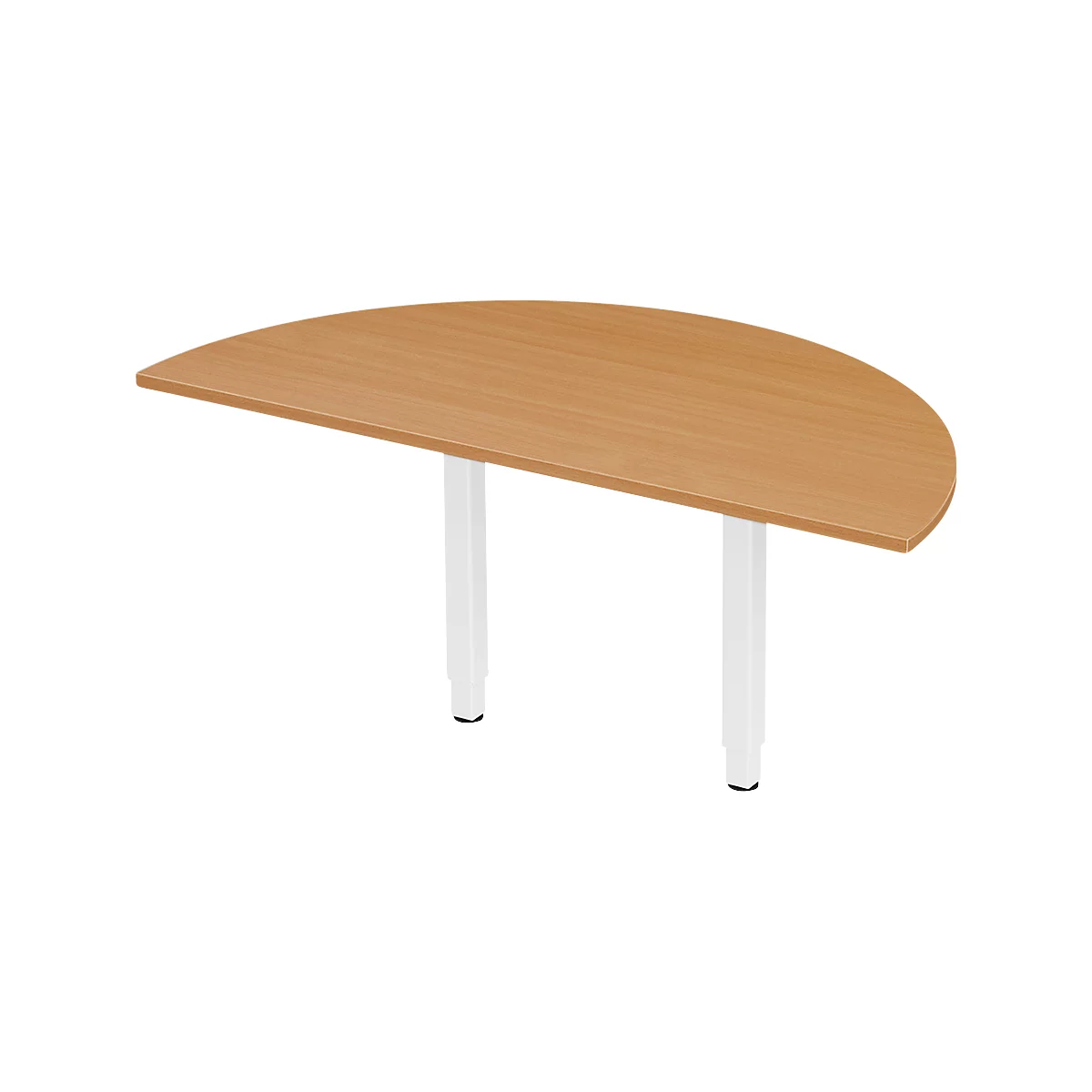 Schäfer Shop Select PLANOVA ERGOSTYLE aanbouwtafel, 1/2 cirkel, beuken decor/wit