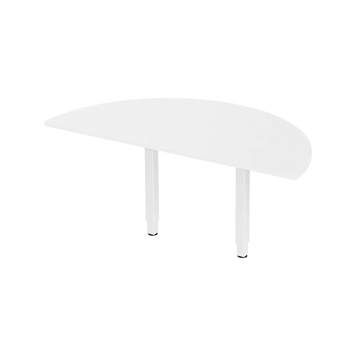 Schäfer Shop Select PLANOVA ERGOSTYLE aanschuiftafel, 1/2 cirkel, wit/wit