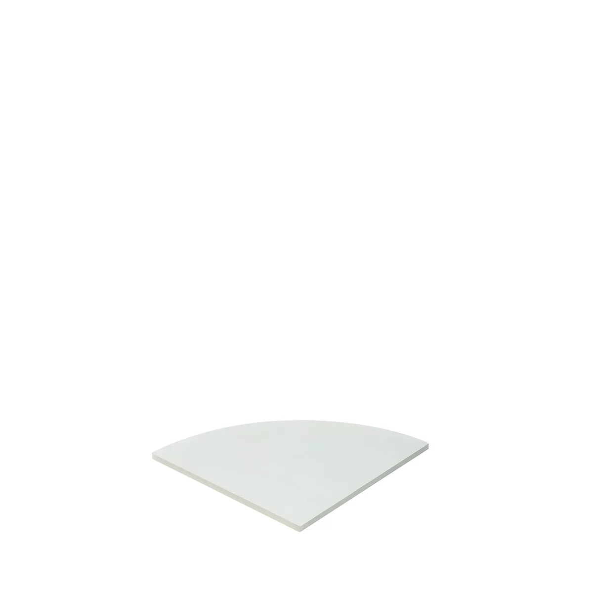 Schäfer Shop Select Plateau de chaînage Moxxo IQ, 90°, ¼ de cercle, l. 800 x P 800 mm, gris clair