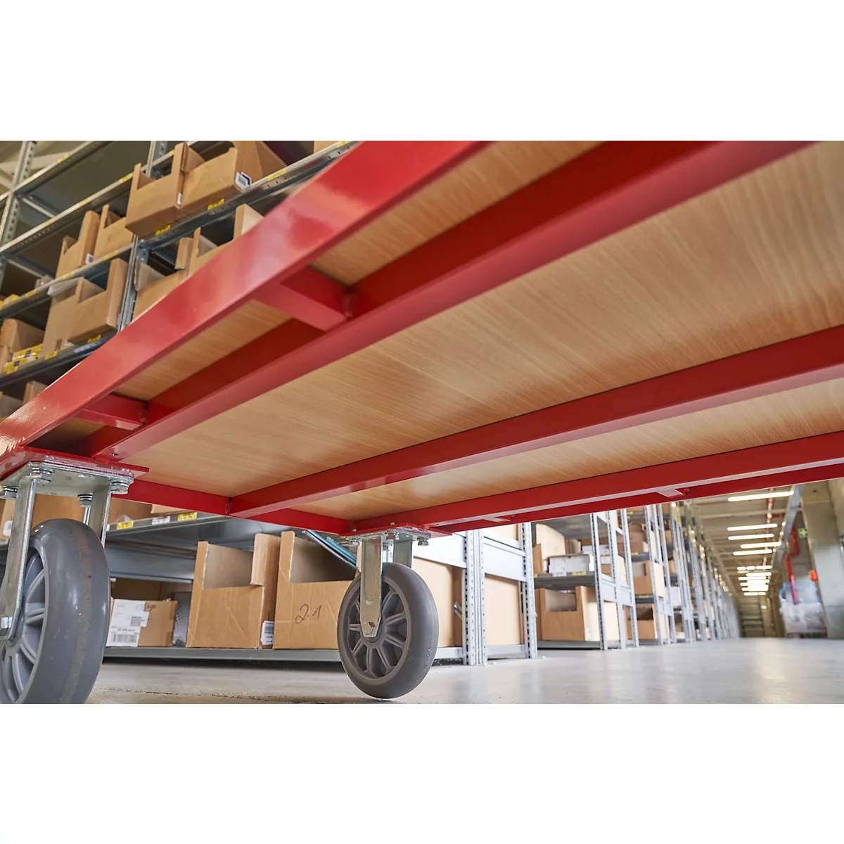 Schäfer Shop Select Plattformwagen mit Schiebegriff, Ladefläche 1000 x 600 mm