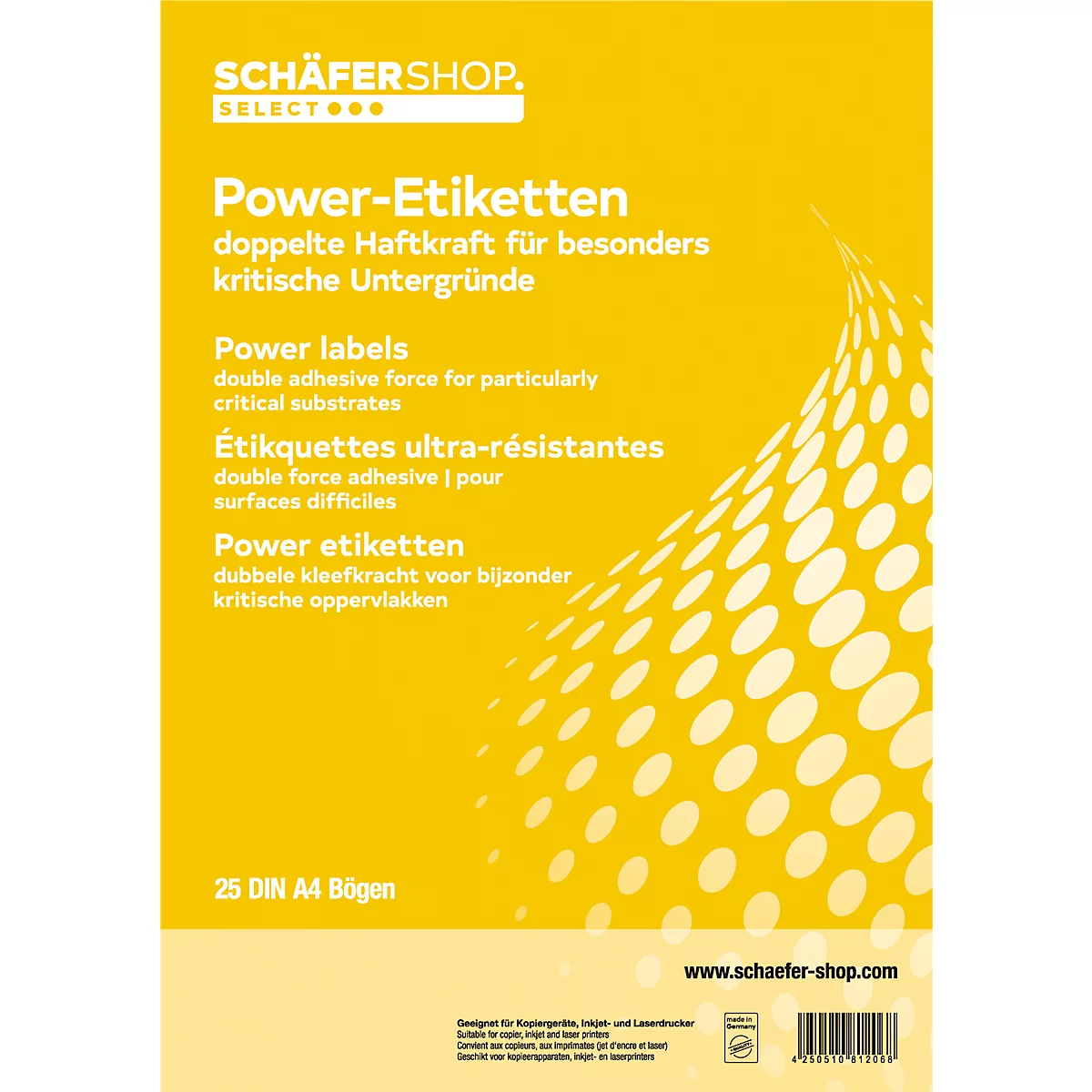 Schäfer Shop Select Power etiketten 45,7 x 21,2 mm, 25 vellen