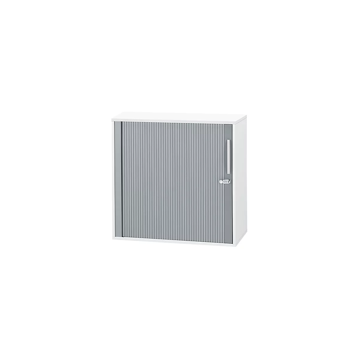 Schäfer Shop Select Querrollladenschrank SET UP, abschließbar, 2 Ordnerhöhen, B 800 x T 420 x H 788 mm, weiß