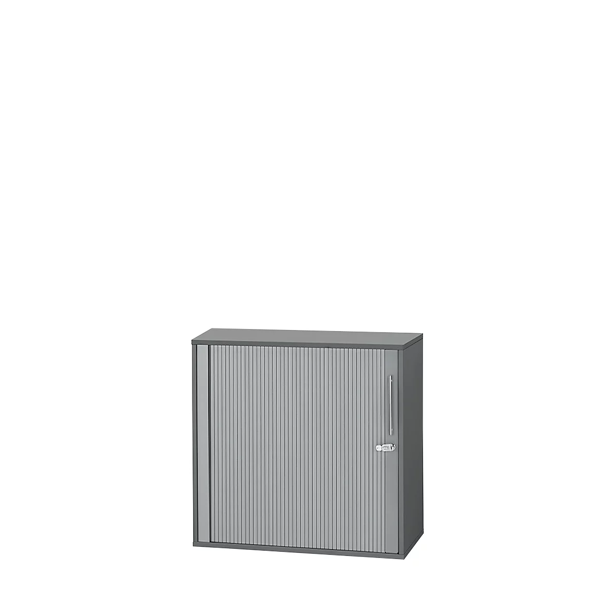 Schäfer Shop Select Querrollladenschrank Start Off, 2 OH, abschließbar, B 800 x T 420 x H 744 mm, Holz, graphit 