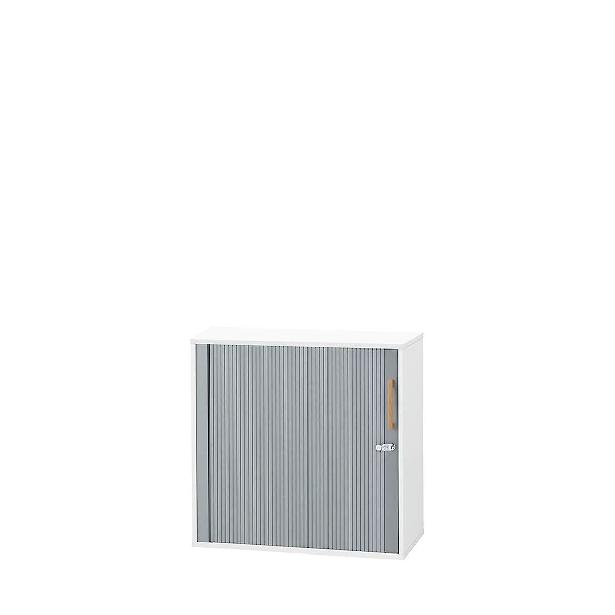 Schäfer Shop Select Querrollladenschrank Start Off Wood, 2 OH, abschließbar, Holz, B 800 x T 420 x H 788 mm, weiß