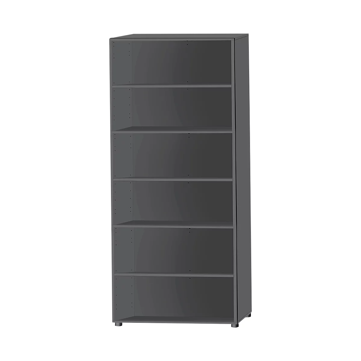 Schäfer Shop Select Regal, 6 OH, B 800 x T 420 x H 2240 mm, graphit