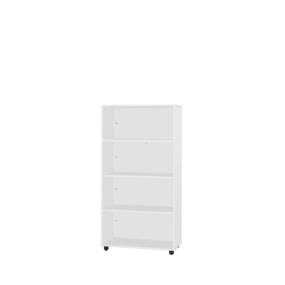Schäfer Shop Select Regal, B 800 x T 420 x H 1470 mm, 4 OH & 3 Fachböden, lichtgrau 