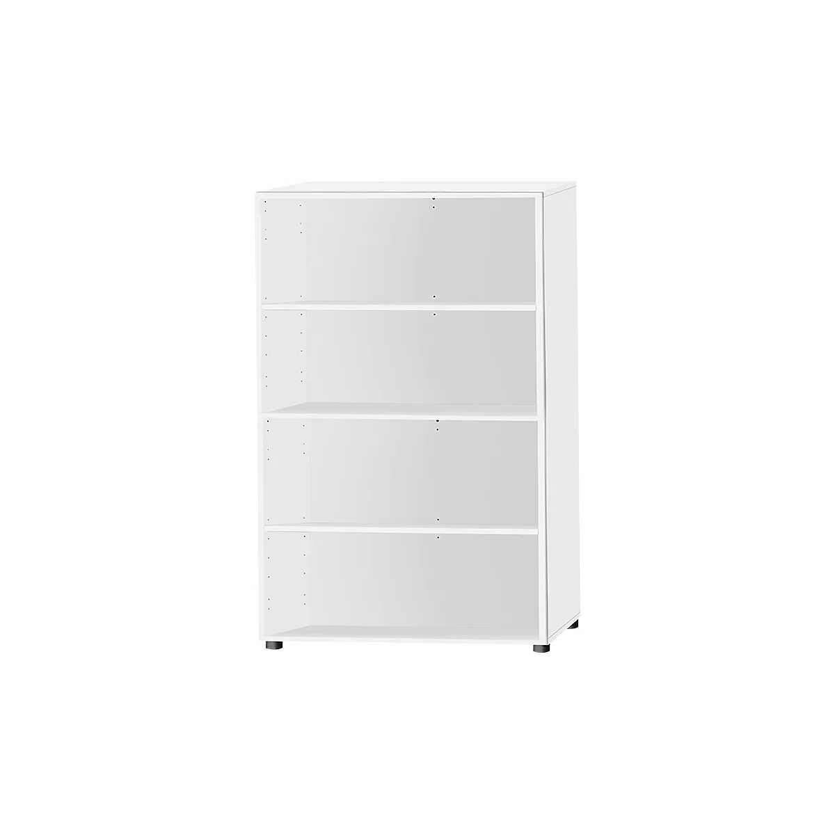 Schäfer Shop Select Regal, B 800 x T 420 x H 1470 mm, 4 OH & 3 Fachböden, weiß 