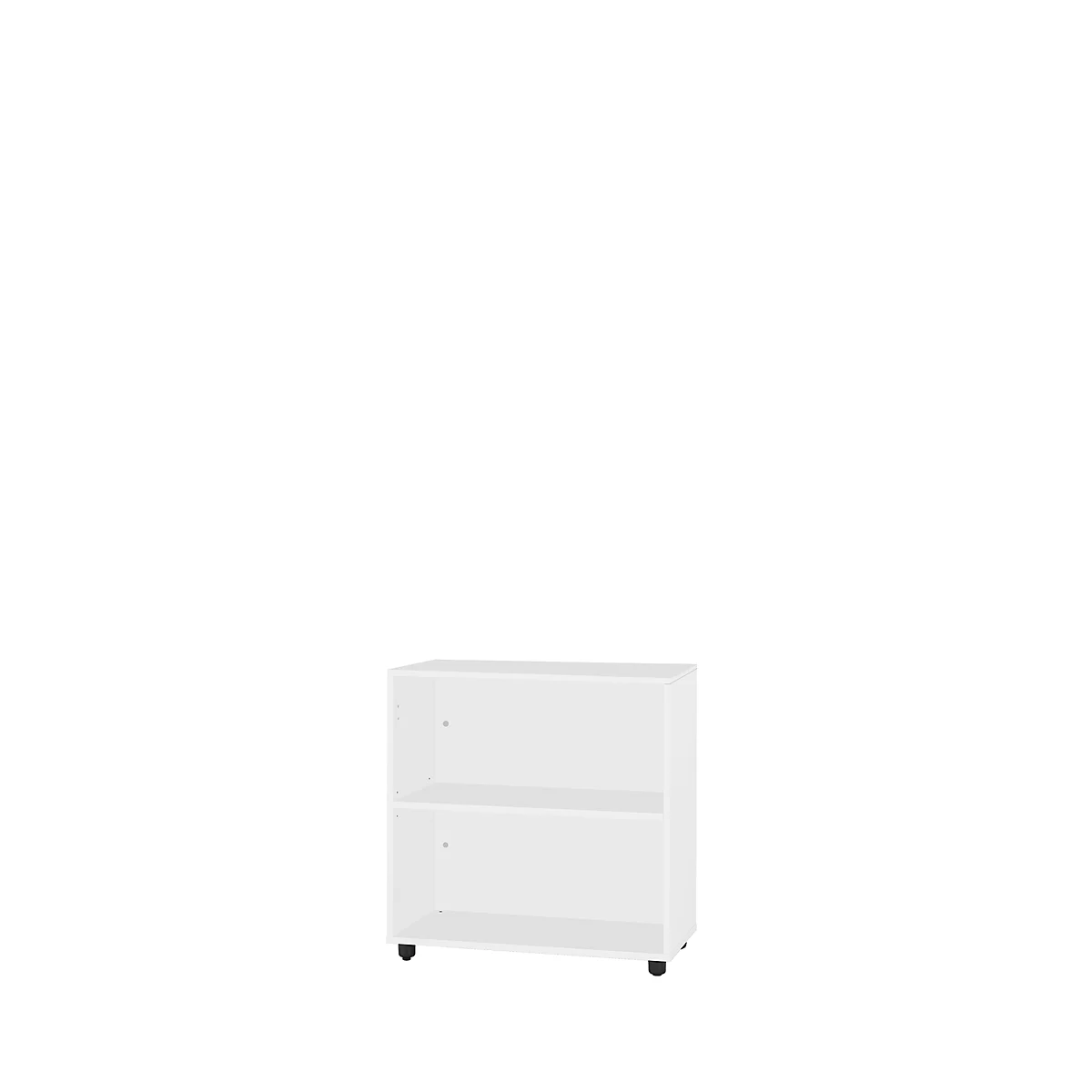 Schäfer Shop Select Regal, B 800 x T 420 x H 726 mm, 2 OH & 1 Fachboden, lichtgrau
