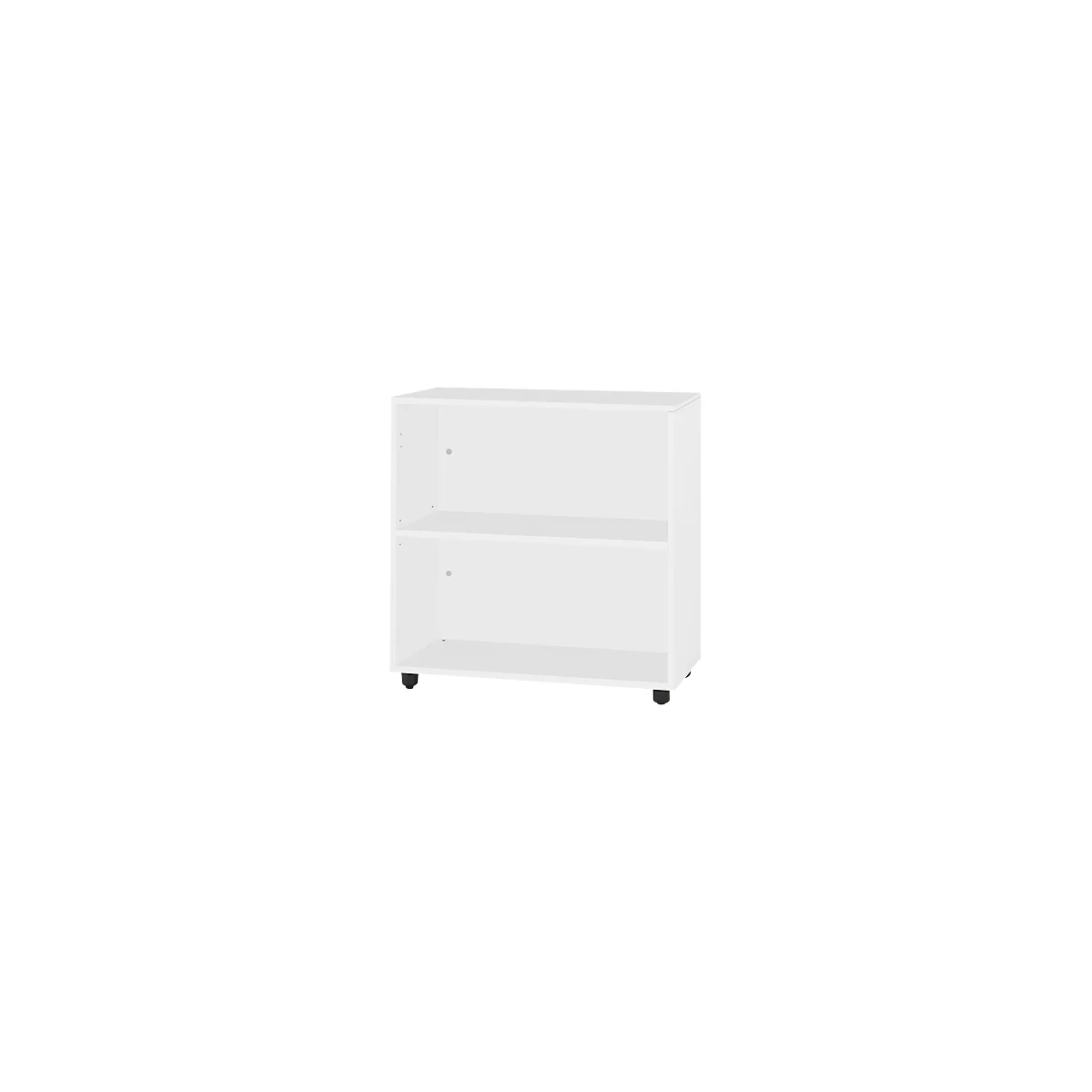 Schäfer Shop Select Regal LOGIN, 2 Ordnerhöhen, B 800 x T 420 x H 788 mm, lichtgrau/lichtgrau