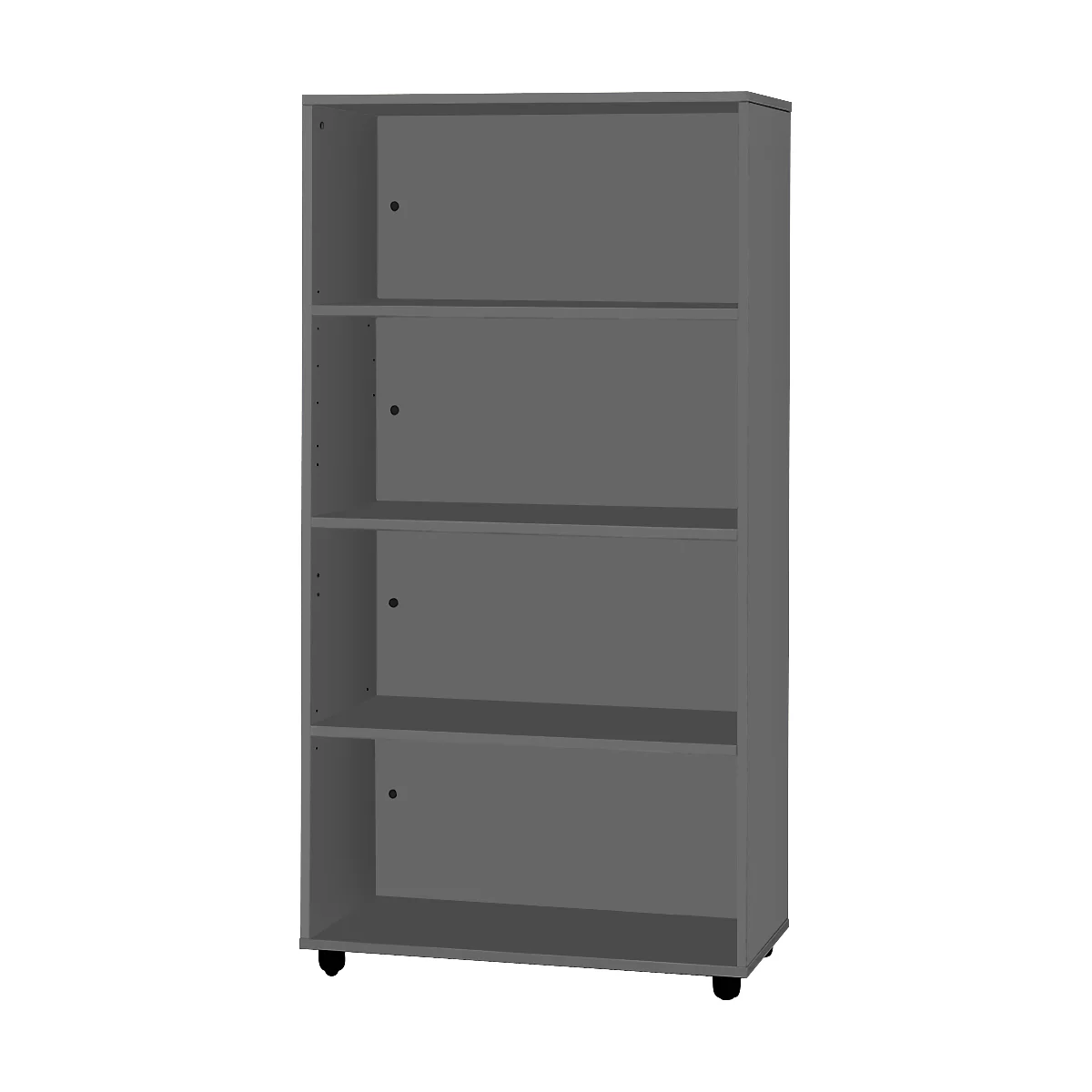 Schäfer Shop Select Regal LOGIN, 4 Ordnerhöhen, B 800 x T 420 x H 1514 mm, graphit