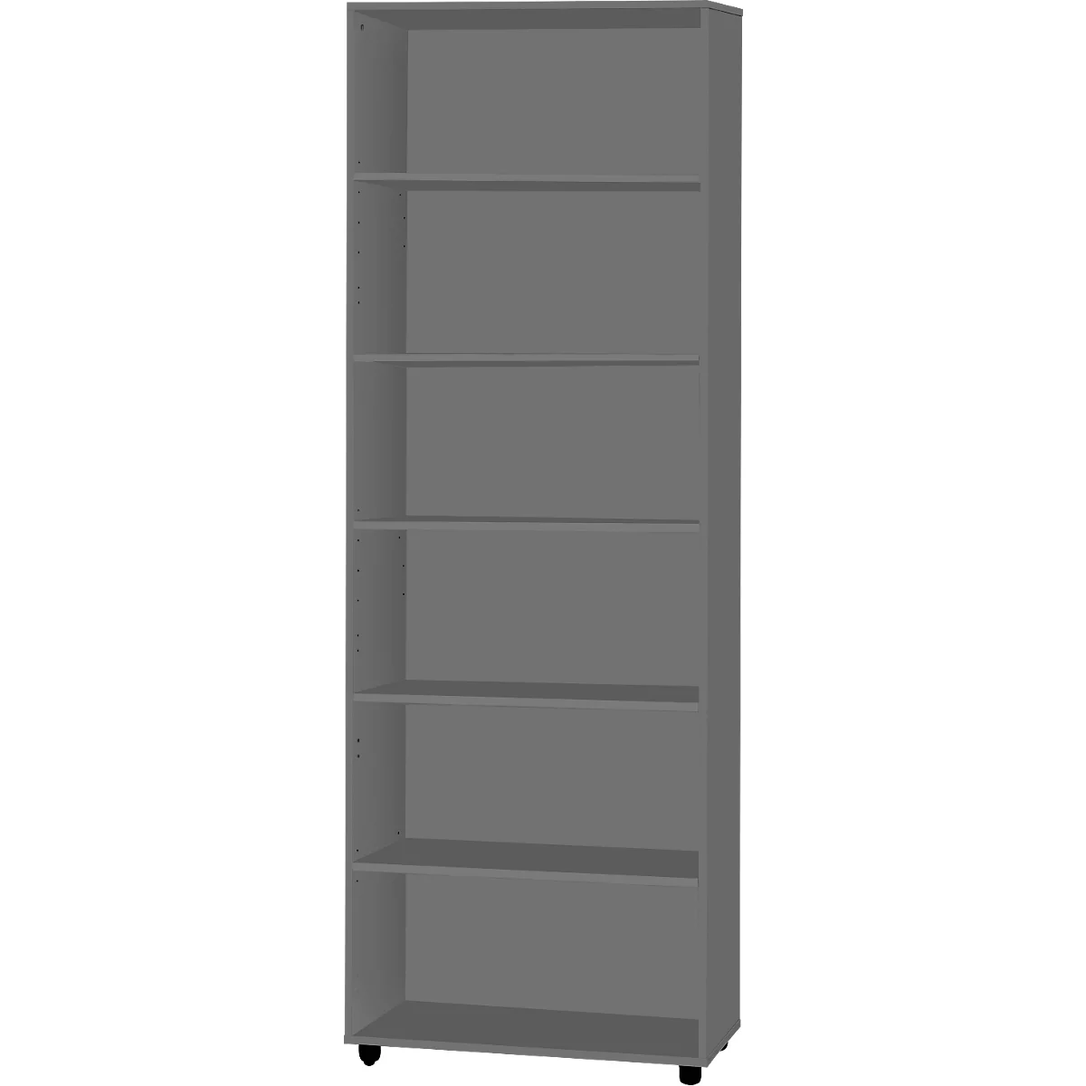 Schäfer Shop Select Regal LOGIN, 6 Ordnerhöhen, B 800 x T 420 x H 2240 mm, graphit