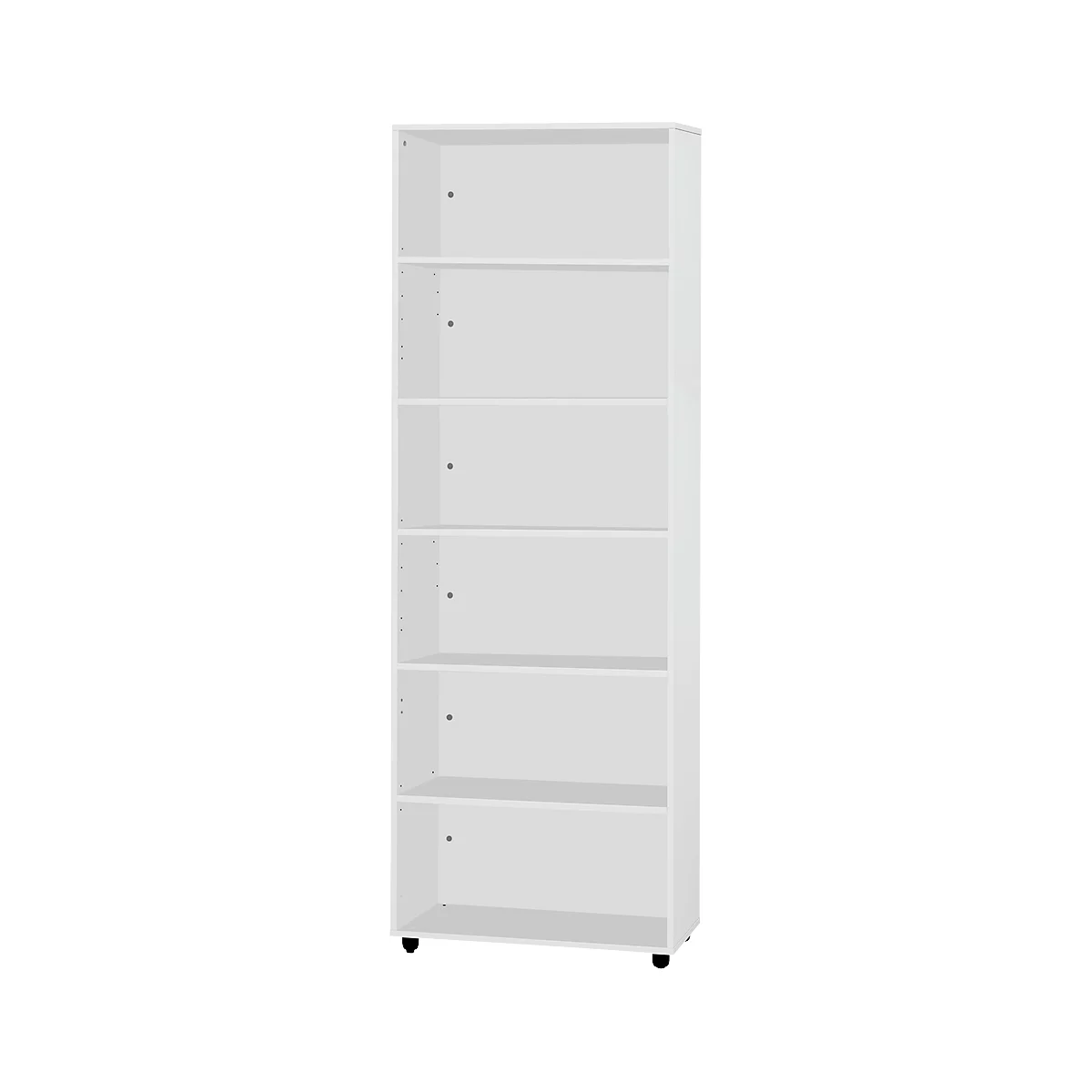 Schäfer Shop Select Regal LOGIN, 6 Ordnerhöhen, B 800 x T 420 x H 2240 mm, lichtgrau/lichtgrau