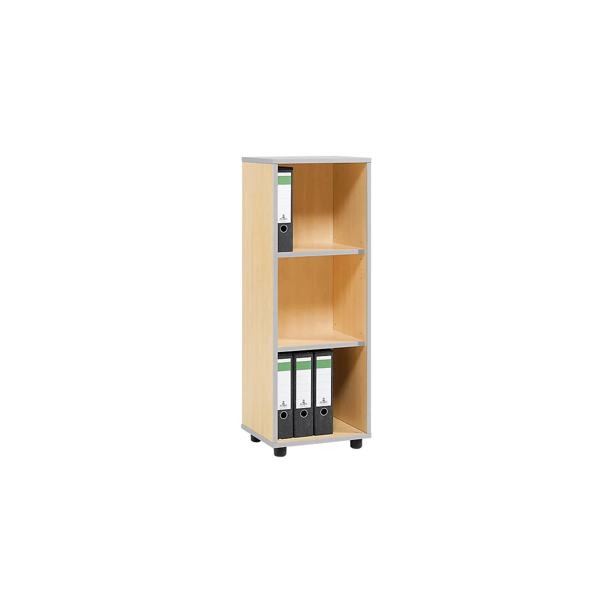 Schäfer Shop Select Regal MOXXO IQ, Holz, 3 Fächer, 3 OH, B 401 x T 362 x H 1115 mm, Ahorn-Dekor