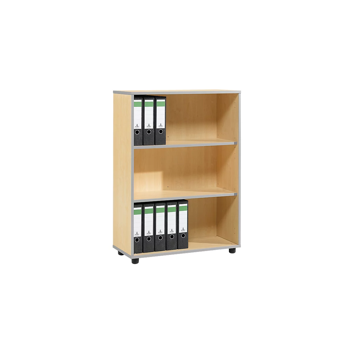 Schäfer Shop Select Regal MOXXO IQ, Holz, 3 Fächer, 3 OH, B 801 x T 362 x H 1115 mm, Ahorn-Dekor
