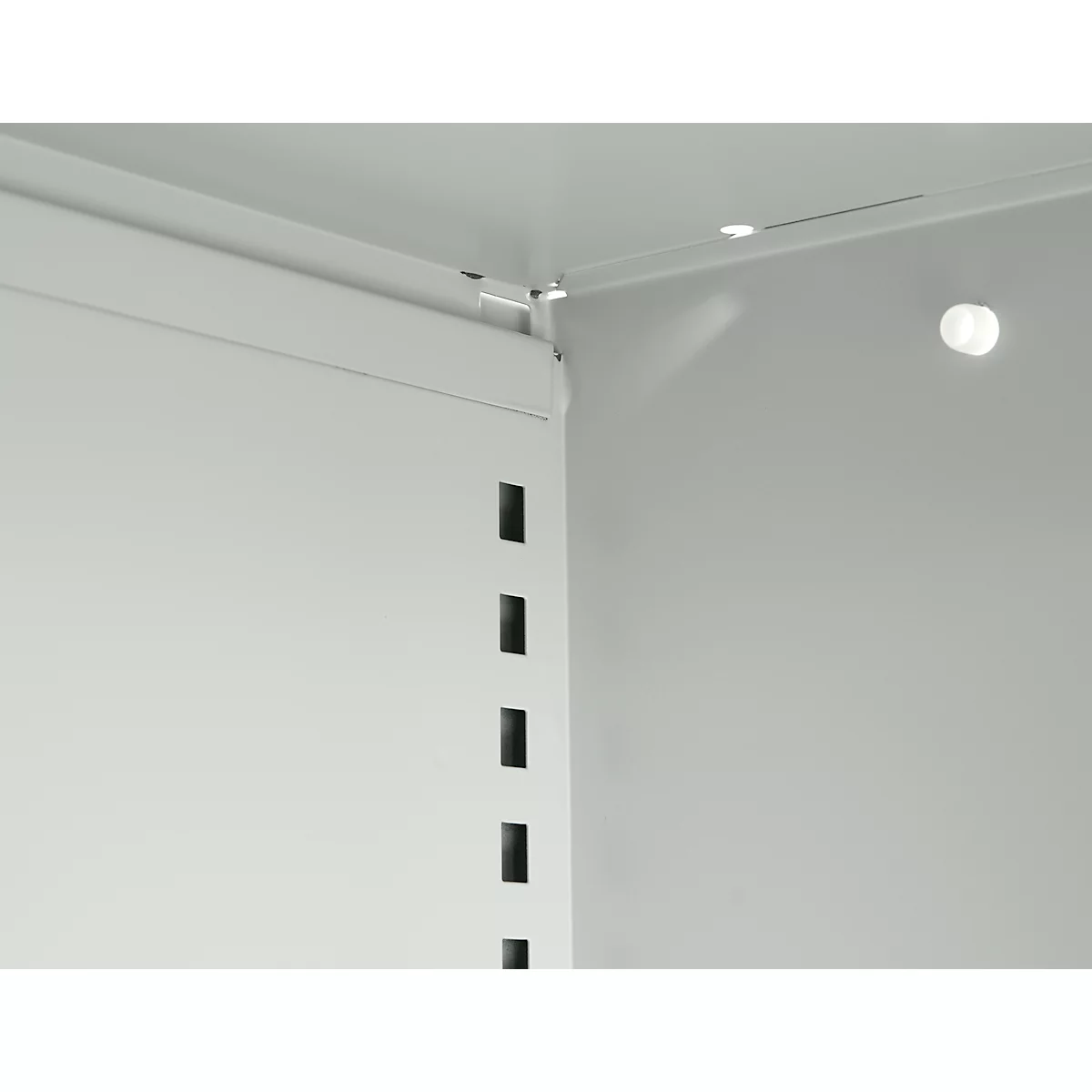 Schäfer Shop Select Regalschrank MS, 3 OH, B 1200 x T 400 x H 1215 mm, Stahlblech, Lichtgrau