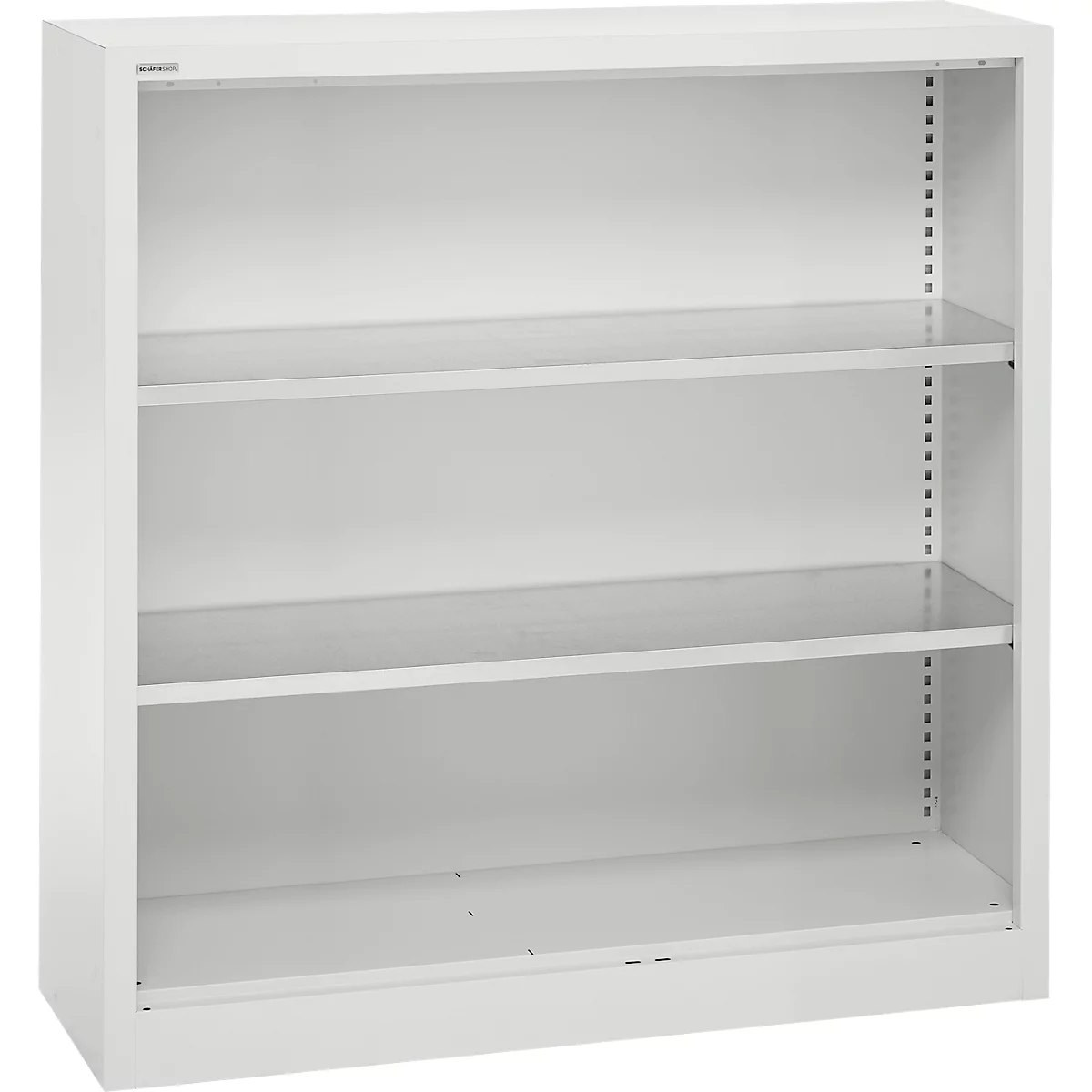 Schäfer Shop Select Regalschrank MS, 3 OH, B 1200 x T 400 x H 1215 mm, Stahlblech, Lichtgrau