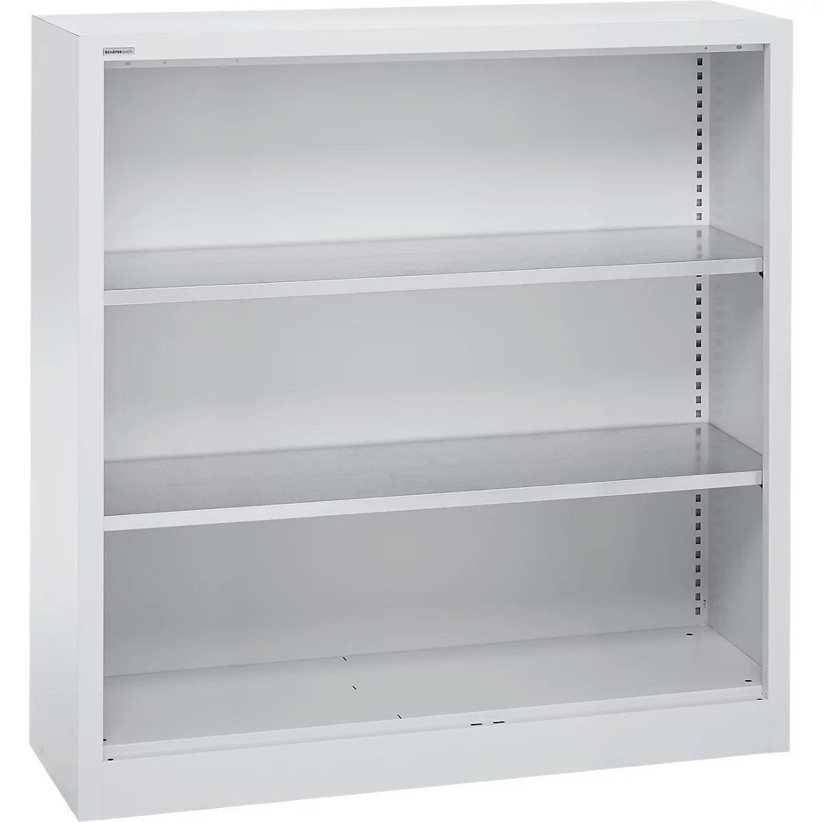 Schäfer Shop Select Regalschrank MS, 3 OH, B 1200 x T 400 x H 1215 mm, Stahlblech, Weißaluminium