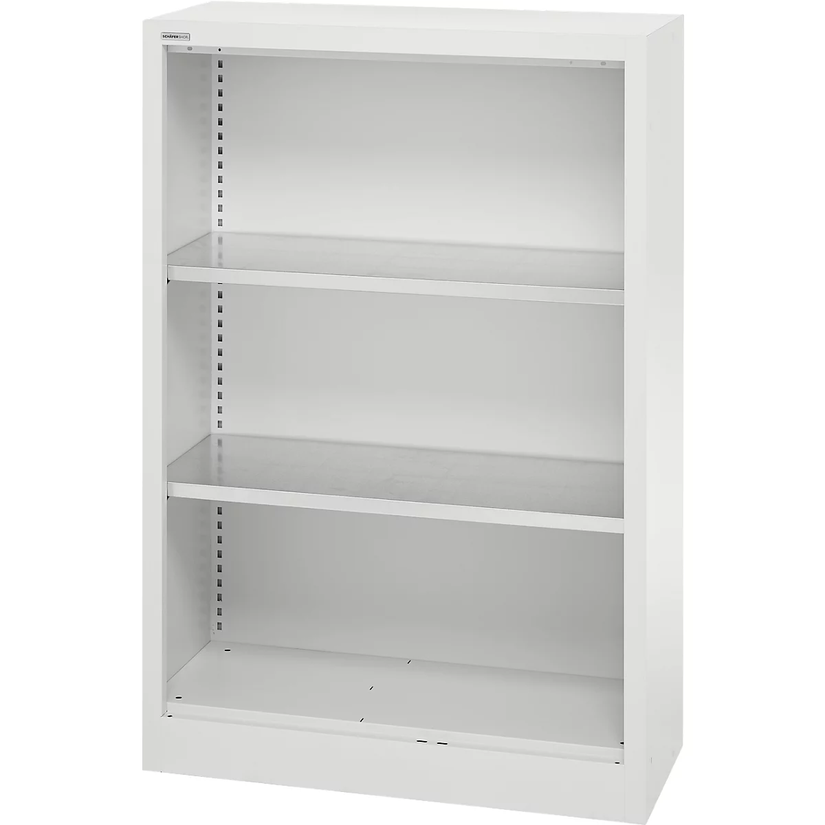 Schäfer Shop Select Regalschrank MS, 3 OH, B 800 x T 400 x H 1215 mm, Stahlblech, Lichtgrau