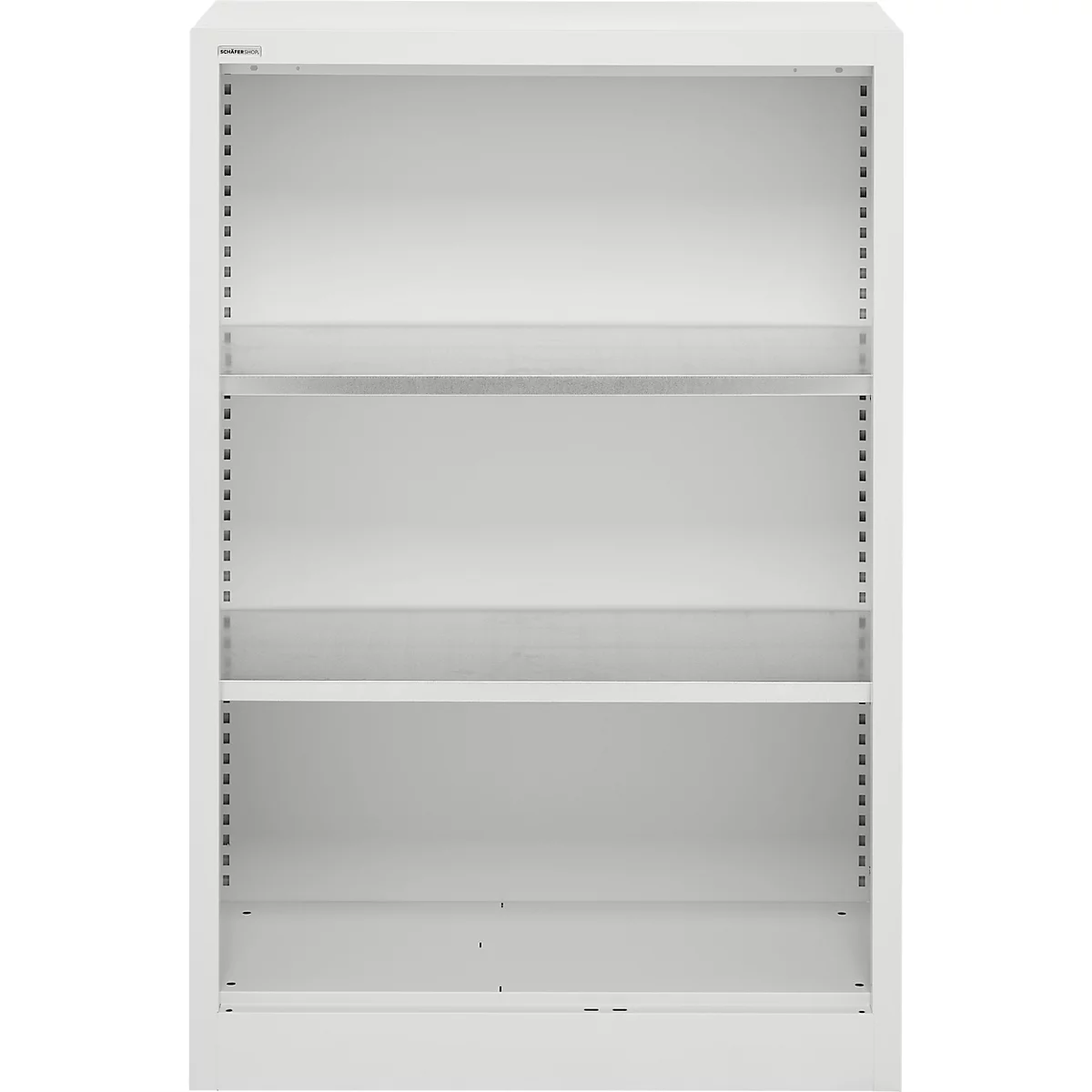 Schäfer Shop Select Regalschrank MS, 3 OH, B 800 x T 400 x H 1215 mm, Stahlblech, Lichtgrau