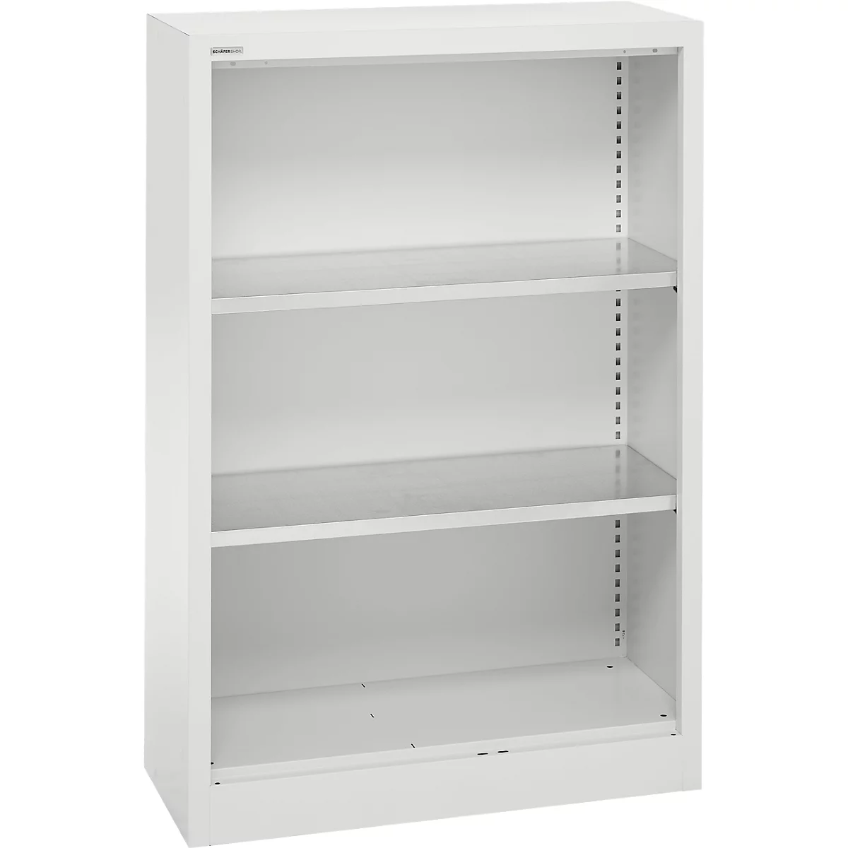 Schäfer Shop Select Regalschrank MS, 3 OH, B 800 x T 400 x H 1215 mm, Stahlblech, Lichtgrau