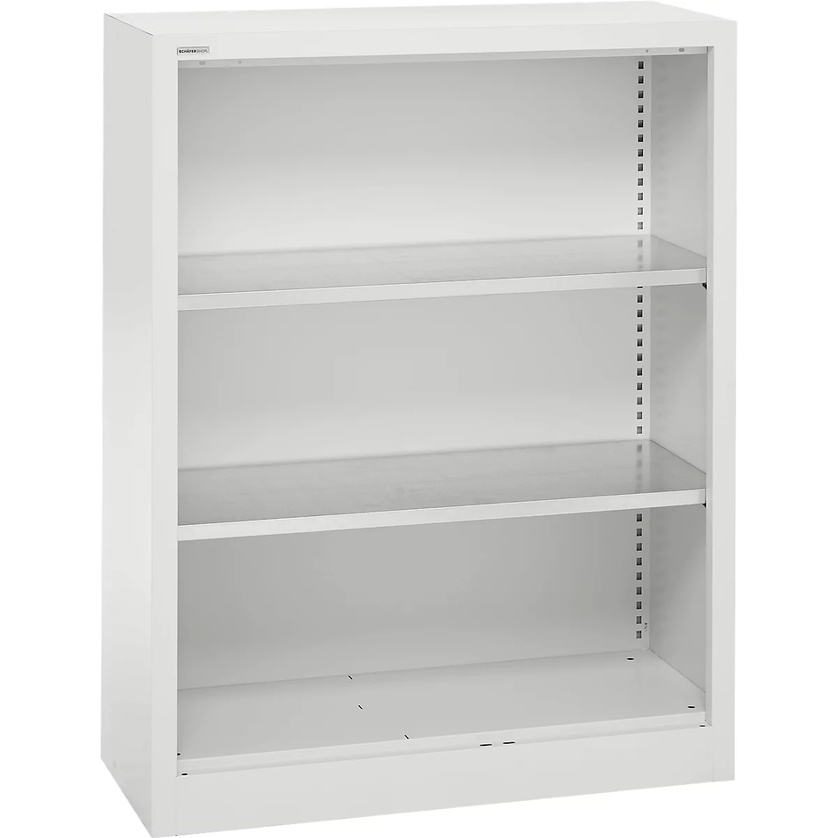 Schäfer Shop Select Regalschrank MS, 3 OH, B 950 x T 400 x H 1215 mm, Stahlblech, Lichtgrau