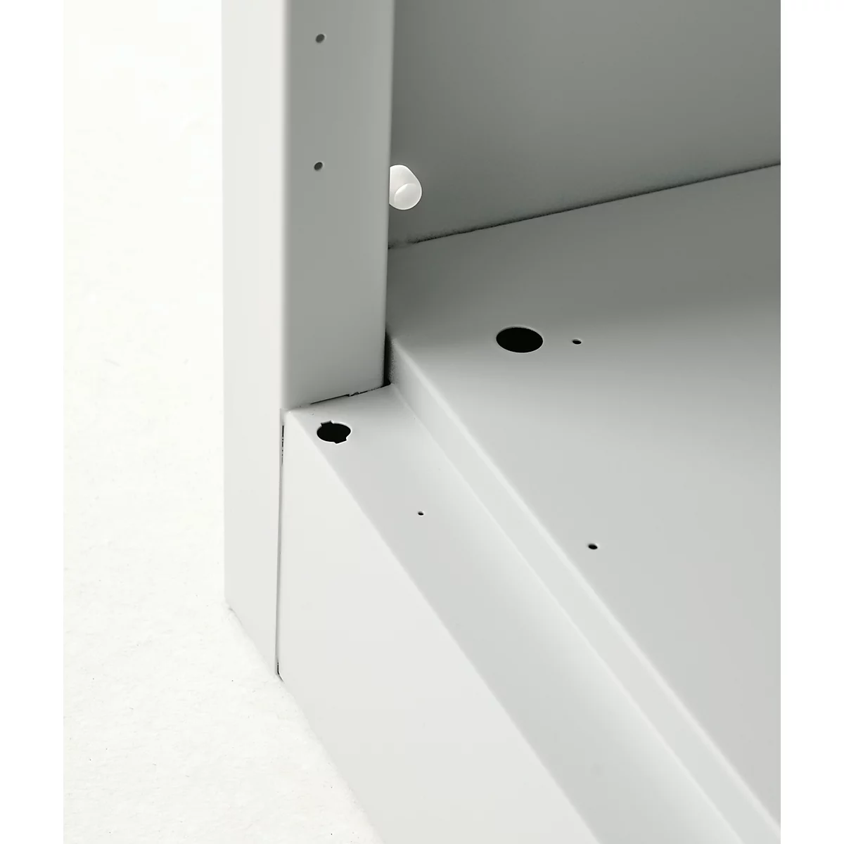 Schäfer Shop Select Regalschrank MS, 3 OH, B 950 x T 400 x H 1215 mm, Stahlblech, Lichtgrau