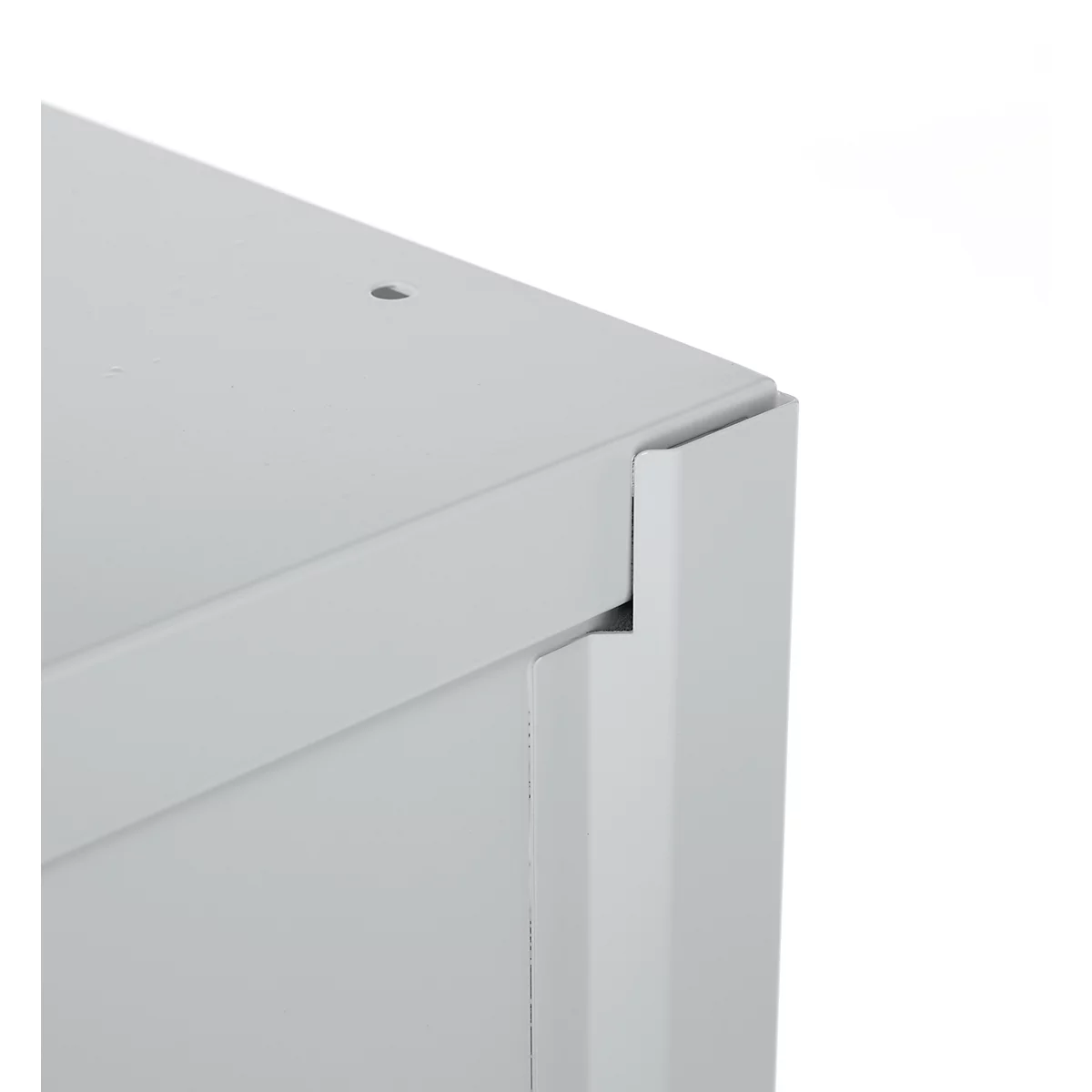 Schäfer Shop Select Regalschrank MS, 3 OH, B 950 x T 400 x H 1215 mm, Stahlblech, Weißaluminium