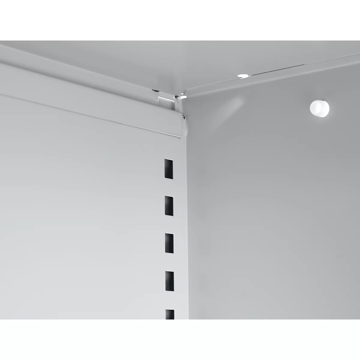 Schäfer Shop Select Regalschrank MS, 3 OH, B 950 x T 400 x H 1215 mm, Stahlblech, Weißaluminium