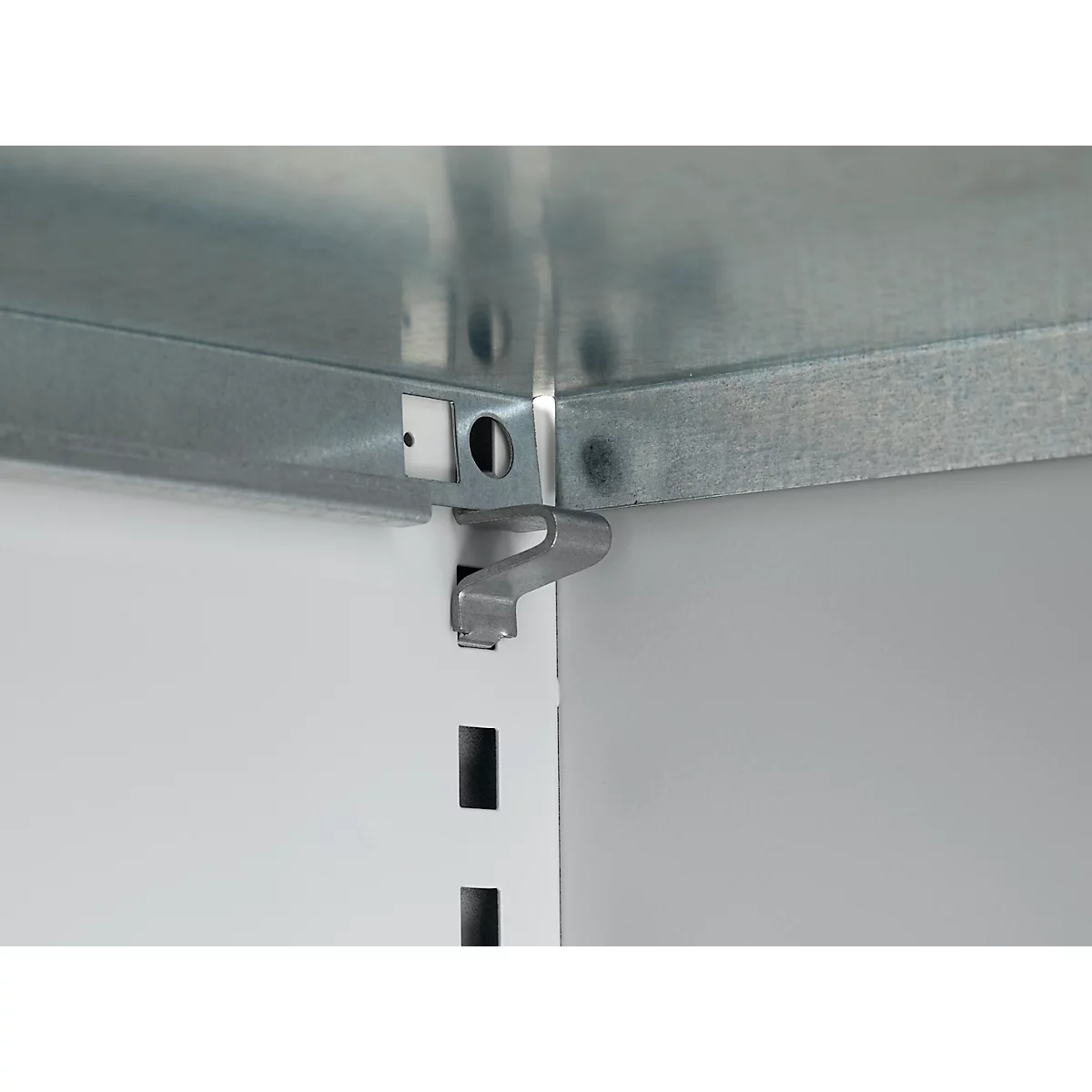 Schäfer Shop Select Regalschrank MS, 3 OH, B 950 x T 400 x H 1215 mm, Stahlblech, Weißaluminium