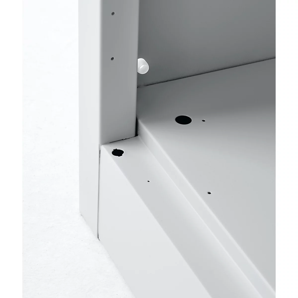Schäfer Shop Select Regalschrank MS, 3 OH, B 950 x T 400 x H 1215 mm, Stahlblech, Weißaluminium