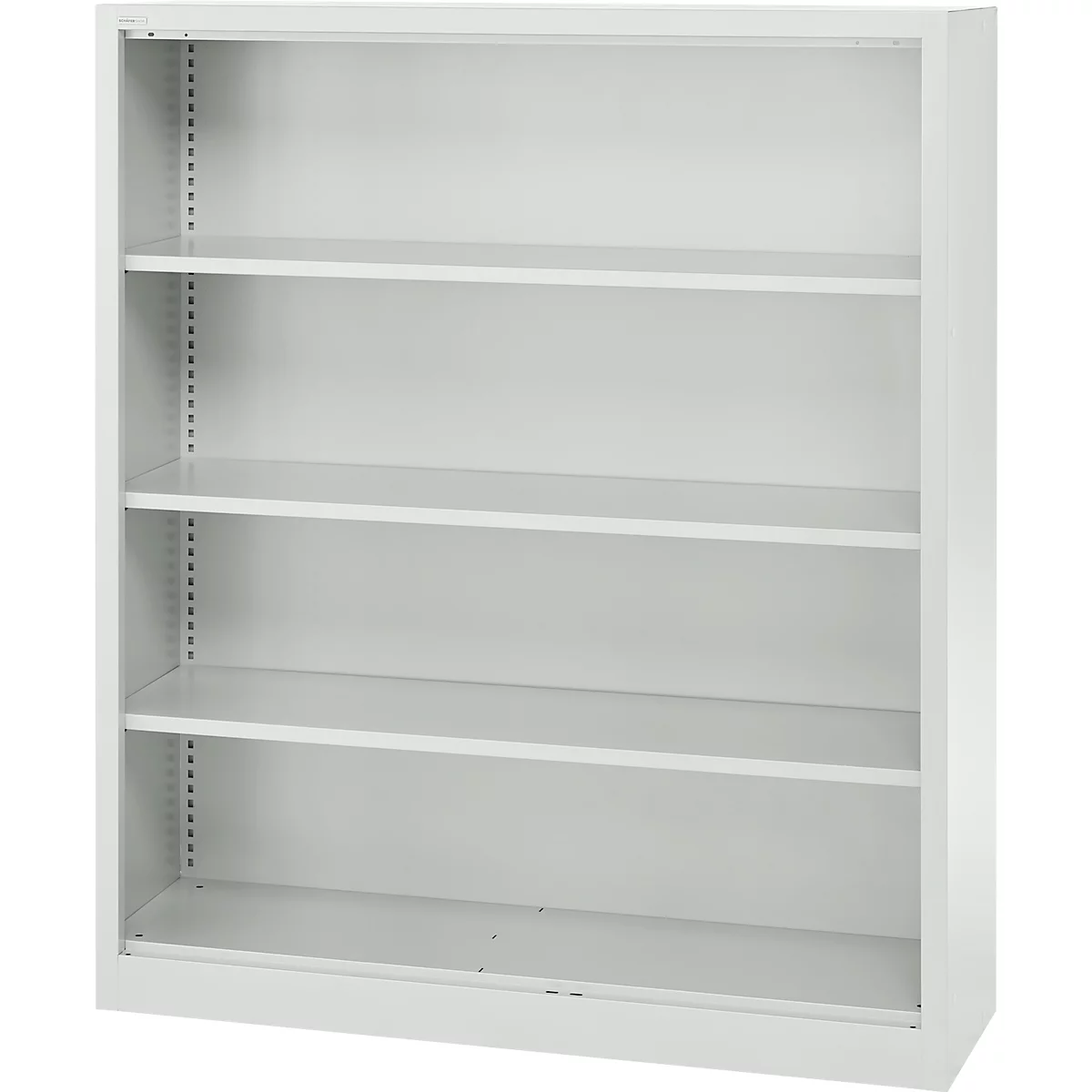 Schäfer Shop Select Regalschrank MS, 4 OH, B 1200 x T 400 x H 1584 mm, Stahlblech, lichtgrau