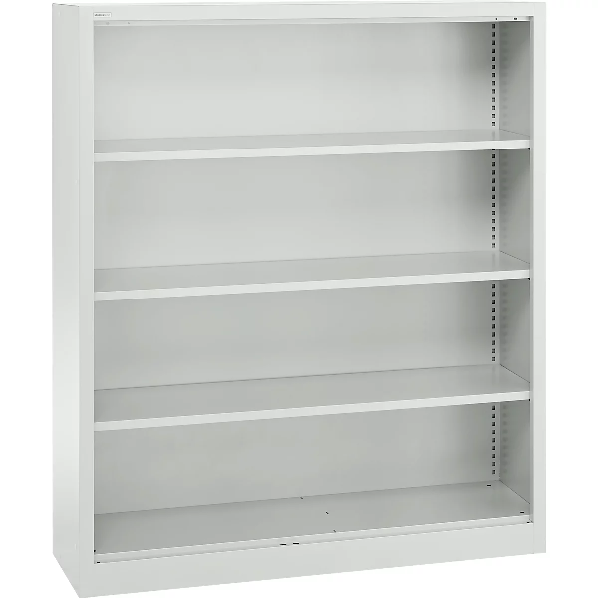 Schäfer Shop Select Regalschrank MS, 4 OH, B 1200 x T 400 x H 1584 mm, Stahlblech, lichtgrau