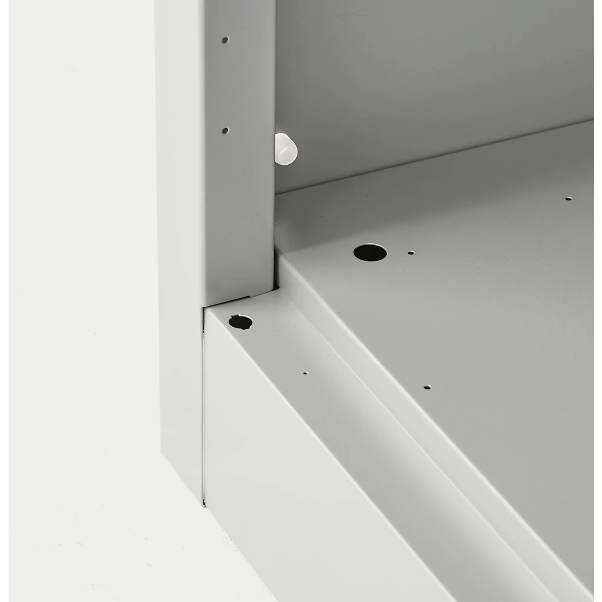 Schäfer Shop Select Regalschrank MS, 4 OH, B 1200 x T 400 x H 1584 mm, Stahlblech, weißaluminium