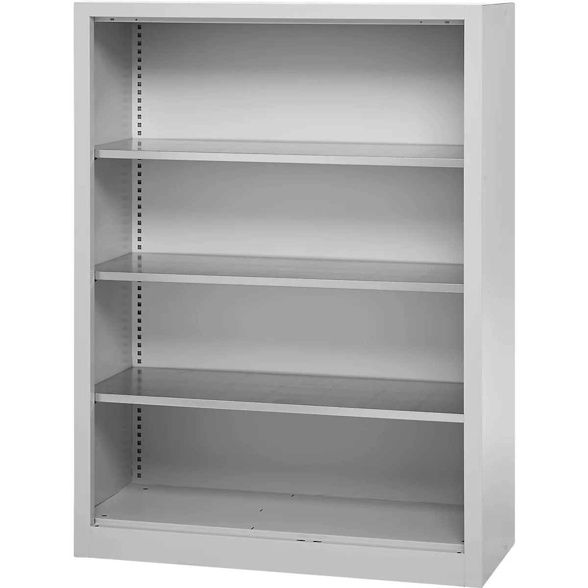Schäfer Shop Select Regalschrank MS, 4 OH, B 1200 x T 400 x H 1584 mm, Stahlblech, Weißaluminium