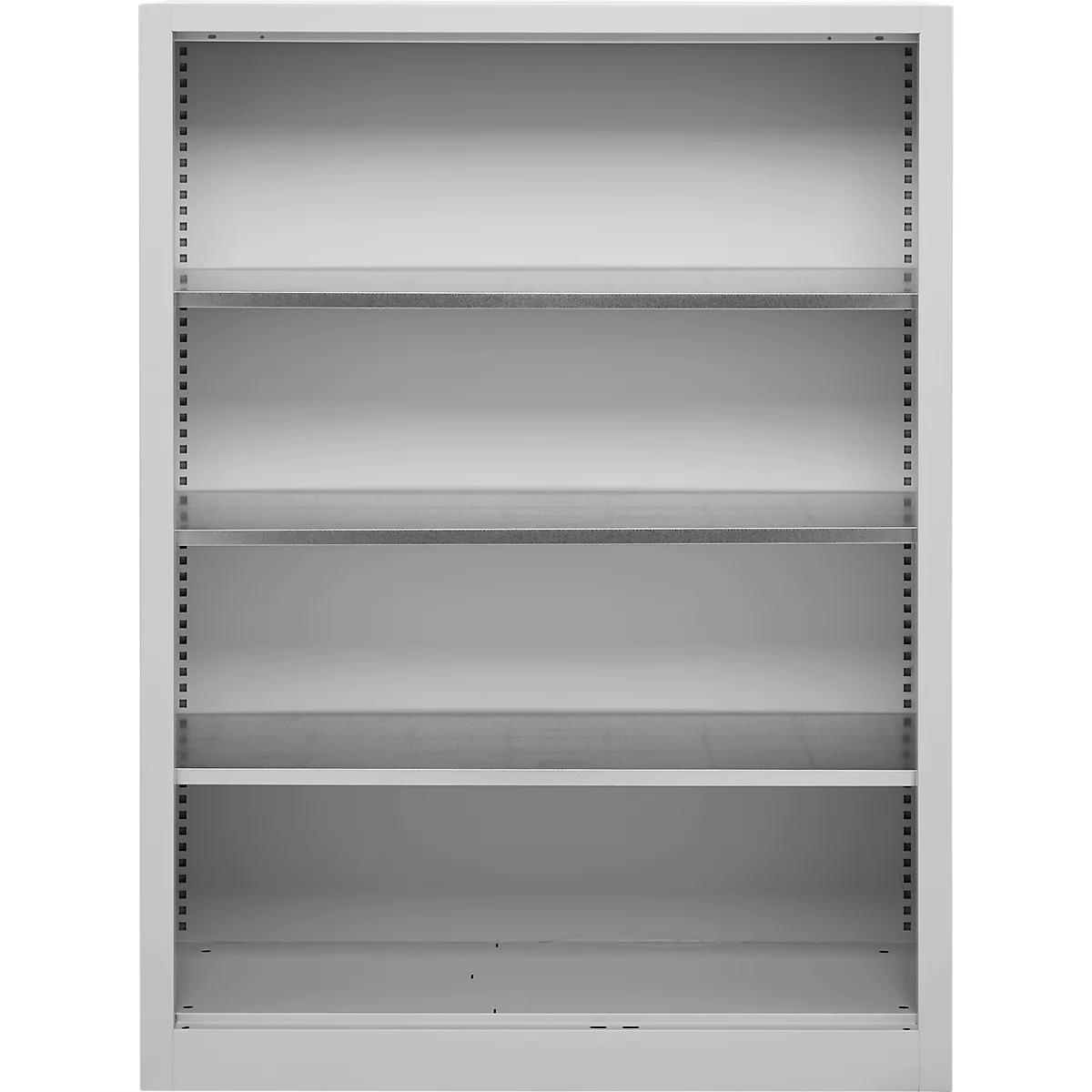 Schäfer Shop Select Regalschrank MS, 4 OH, B 1200 x T 400 x H 1584 mm, Stahlblech, Weißaluminium