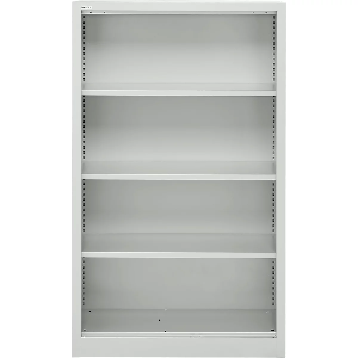Schäfer Shop Select Regalschrank MS, 4 OH, B 800 x T 400 x H 1584 mm, Stahlblech, lichtgrau