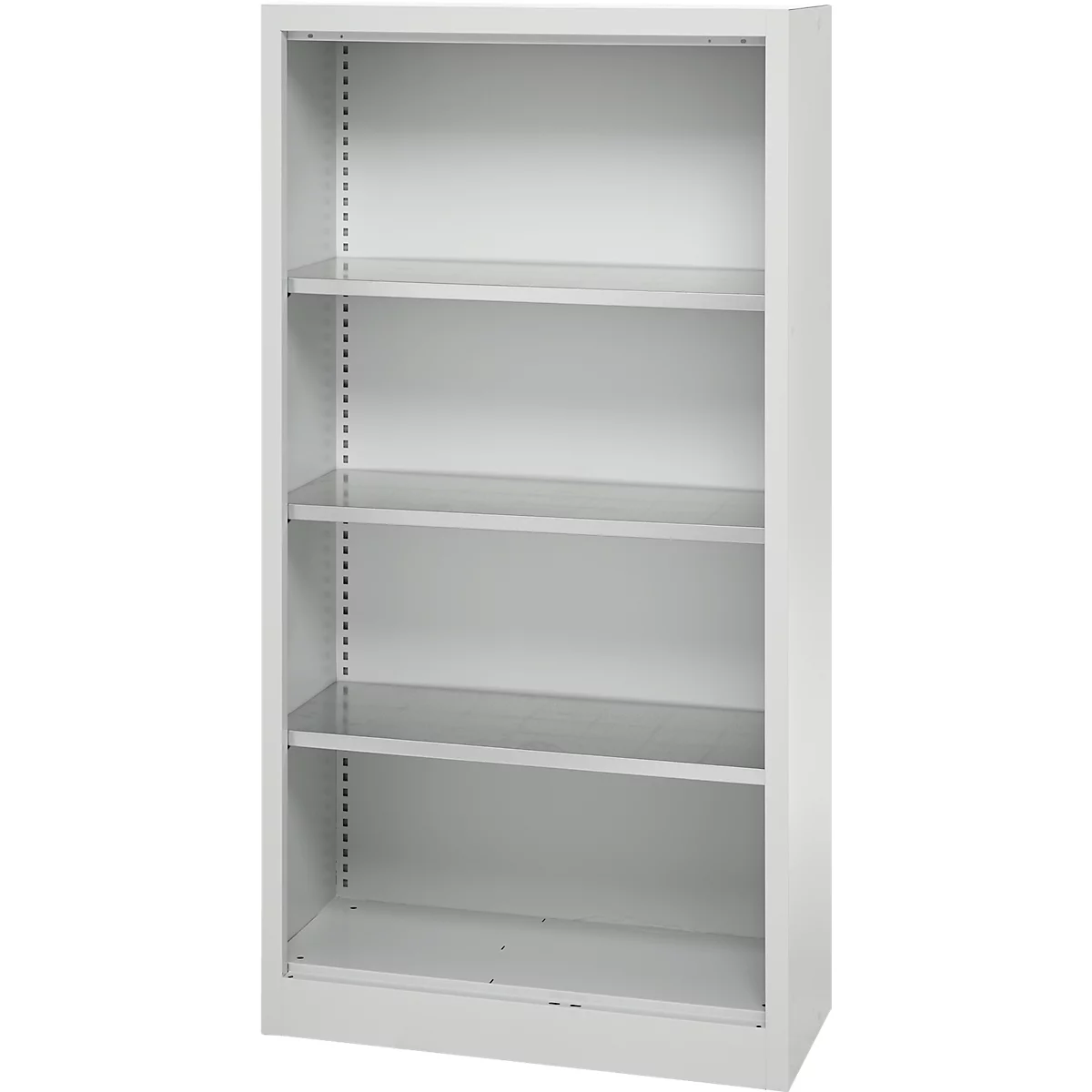 Schäfer Shop Select Regalschrank MS, 4 OH, B 800 x T 400 x H 1584 mm, Stahlblech, Lichtgrau